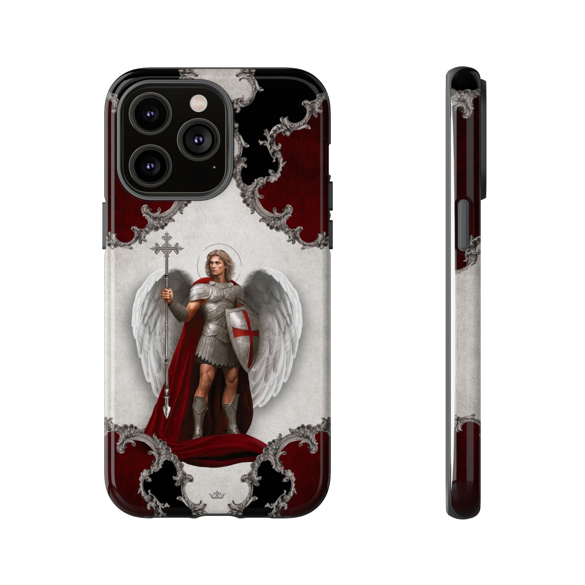 St. Michael the Archangel Victorious Hard Phone Case (Baroque)