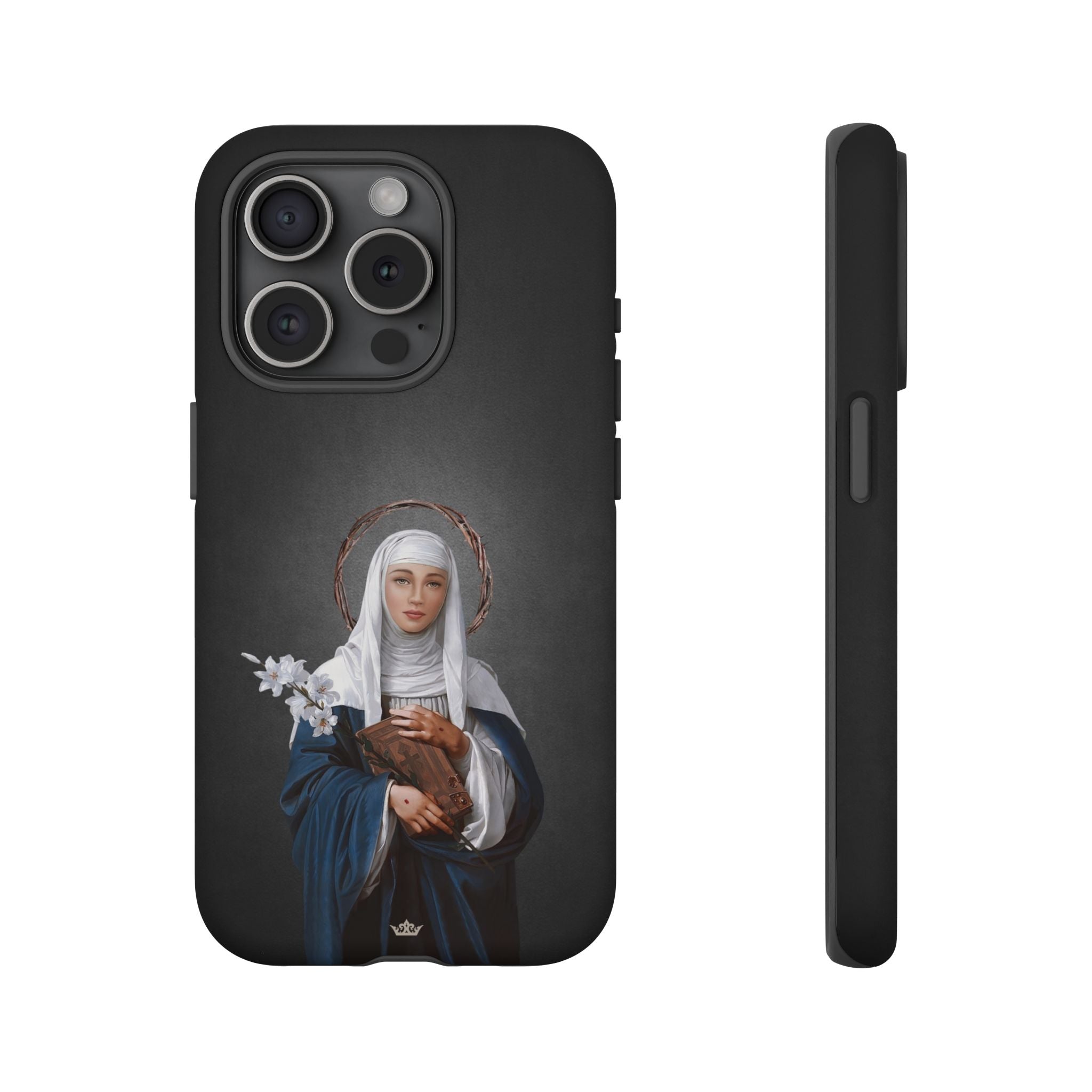 St. Catherine of Siena Hard Phone Case (Dark)