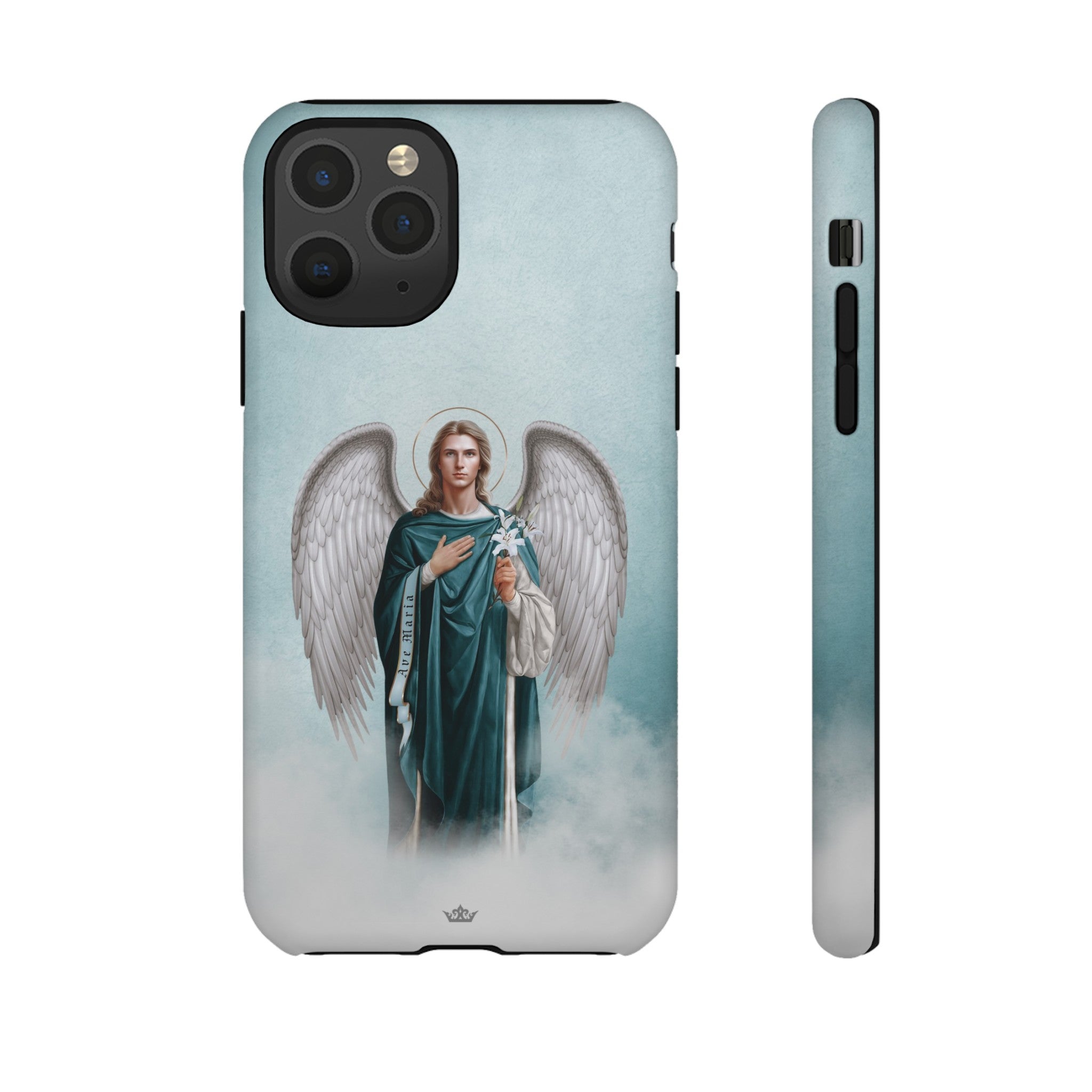 St. Gabriel the Archangel Hard Phone Case (Blue)