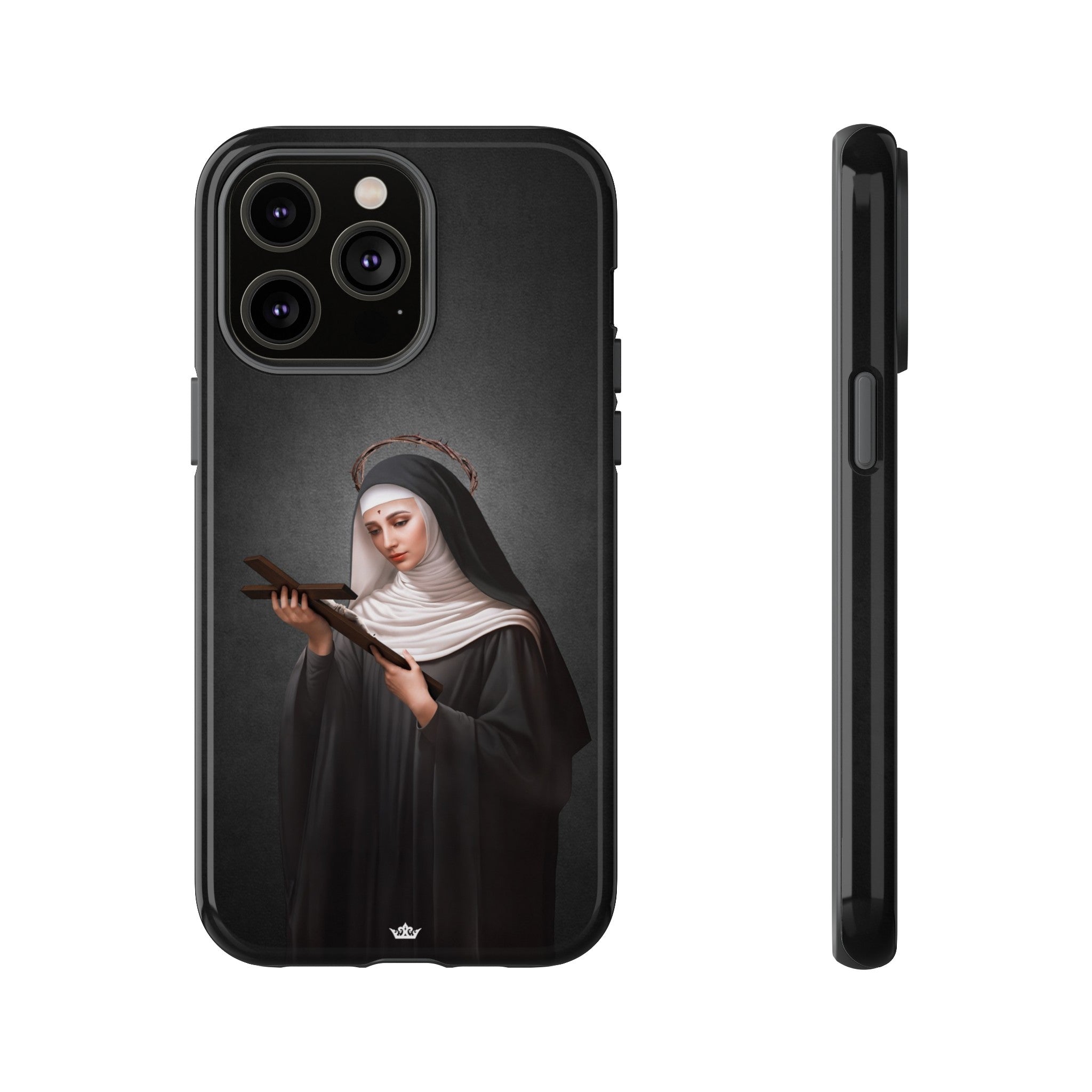 St. Rita of Cascia Hard Phone Case (Dark)