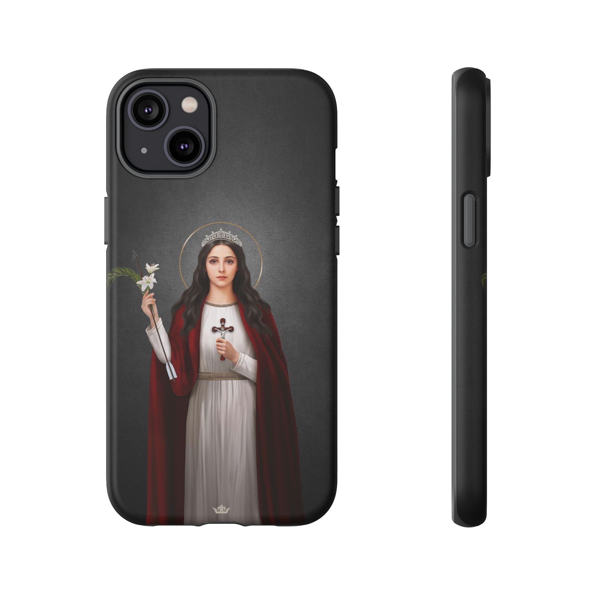 St. Philomena Hard Phone Case (Dark)