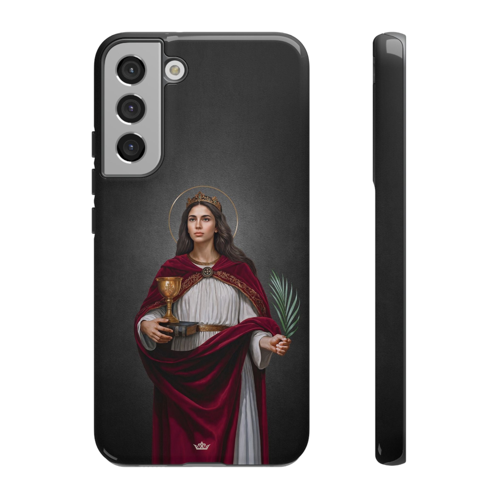 St. Barbara Hard Phone Case (Dark)