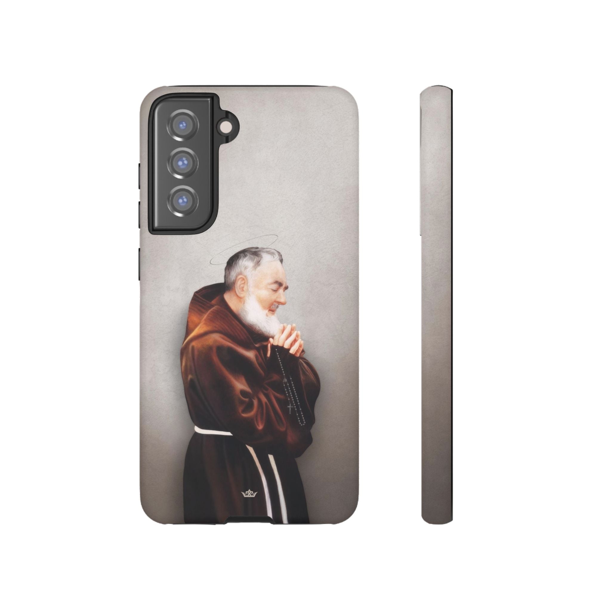 St. Padre Pio Hard Phone Case (Light)