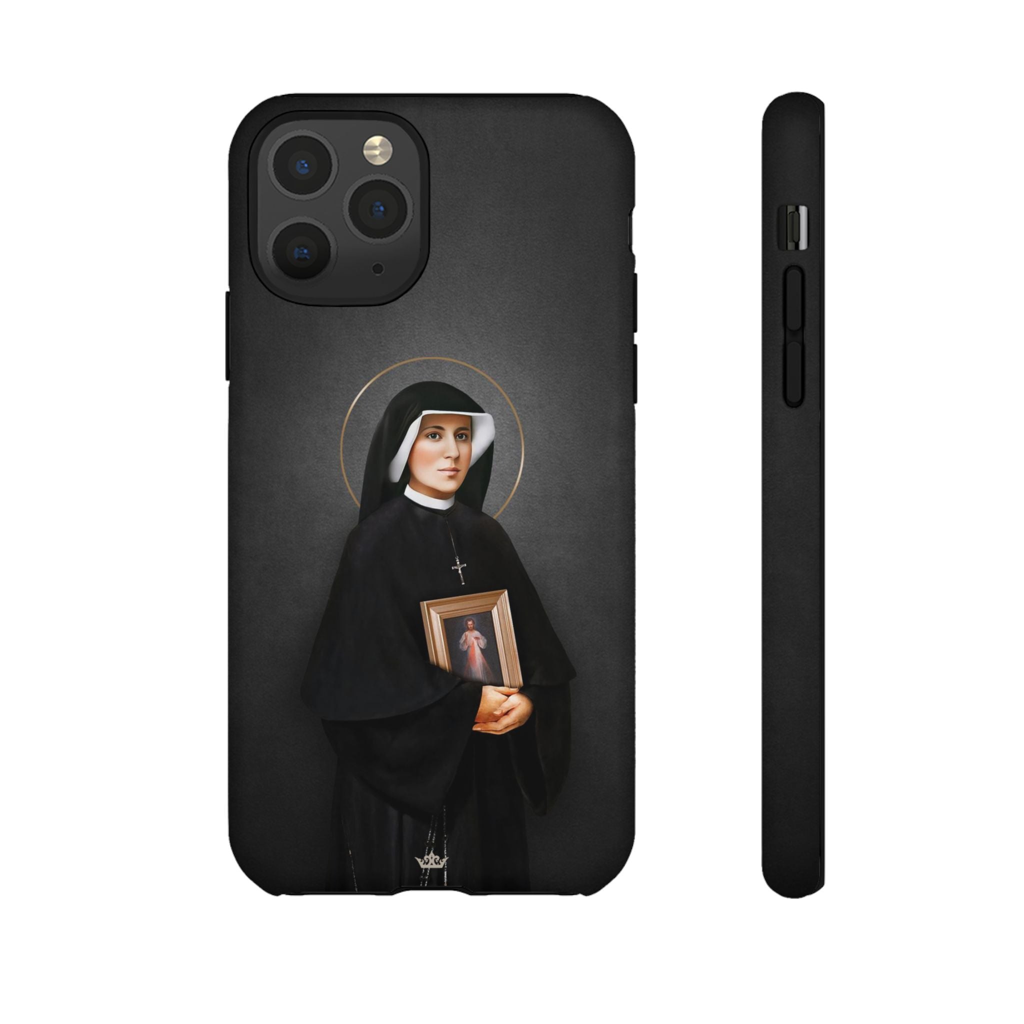 St. Faustina Hard Phone Case (Dark)