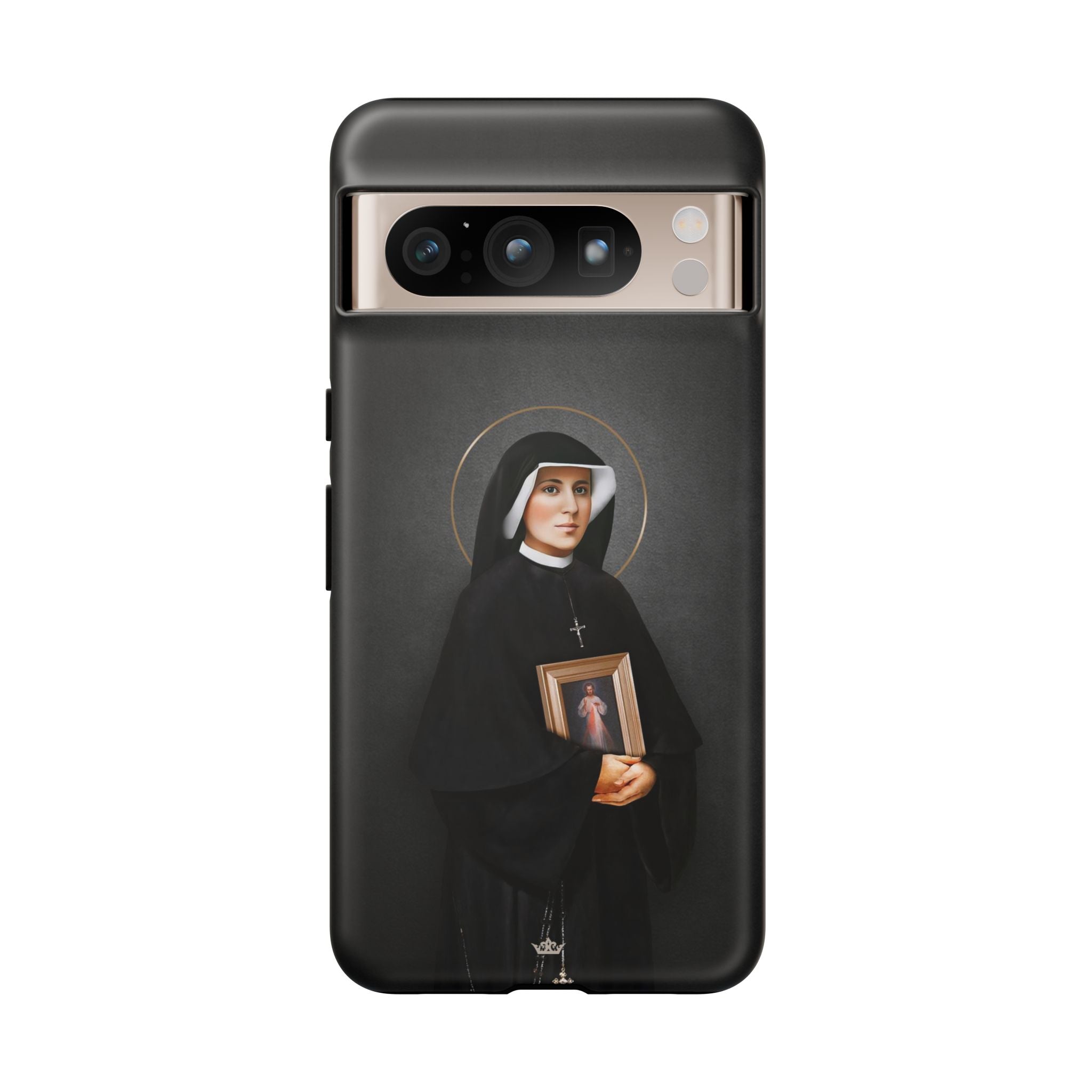 St. Faustina Hard Phone Case (Dark)