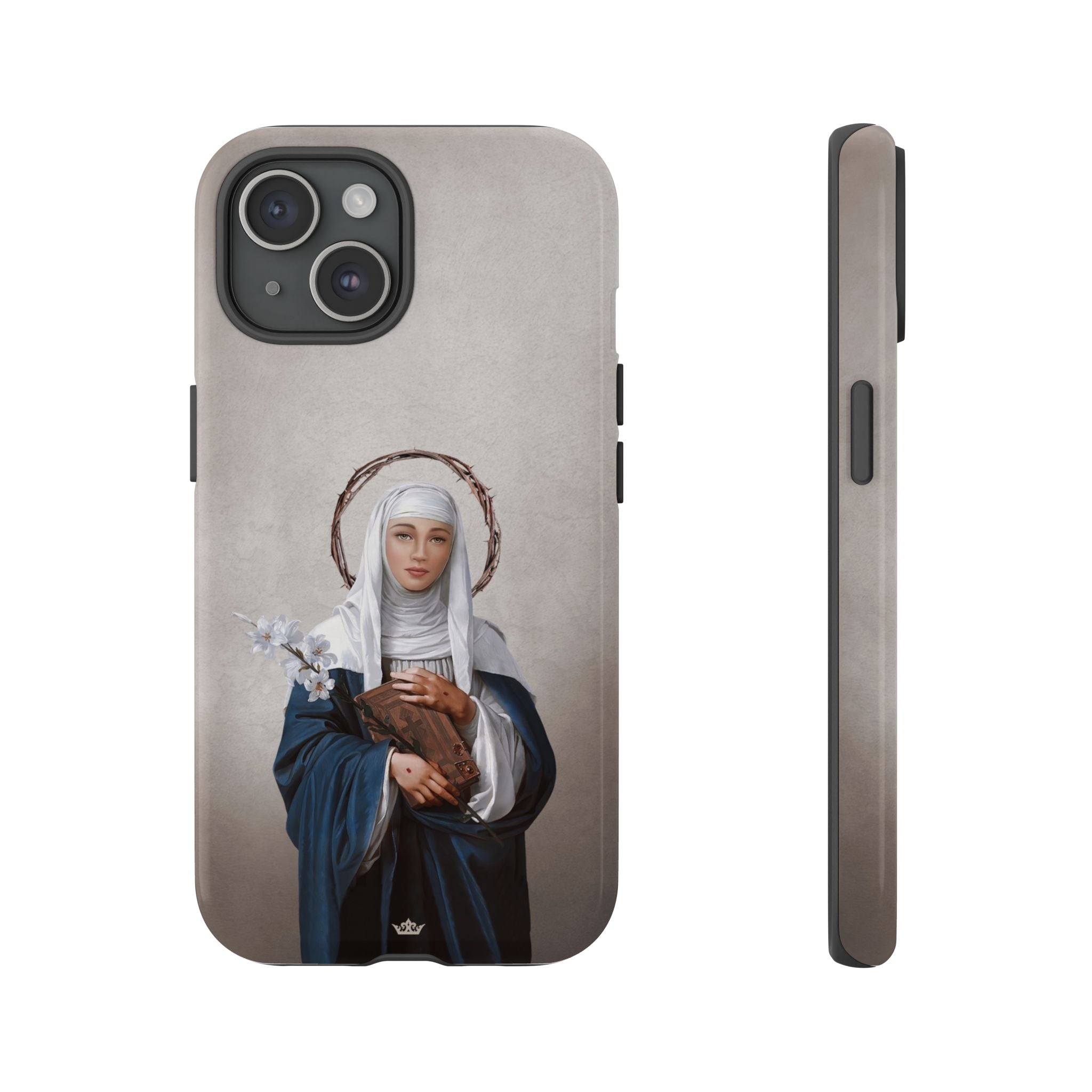 St. Catherine of Siena Hard Phone Case (Light)