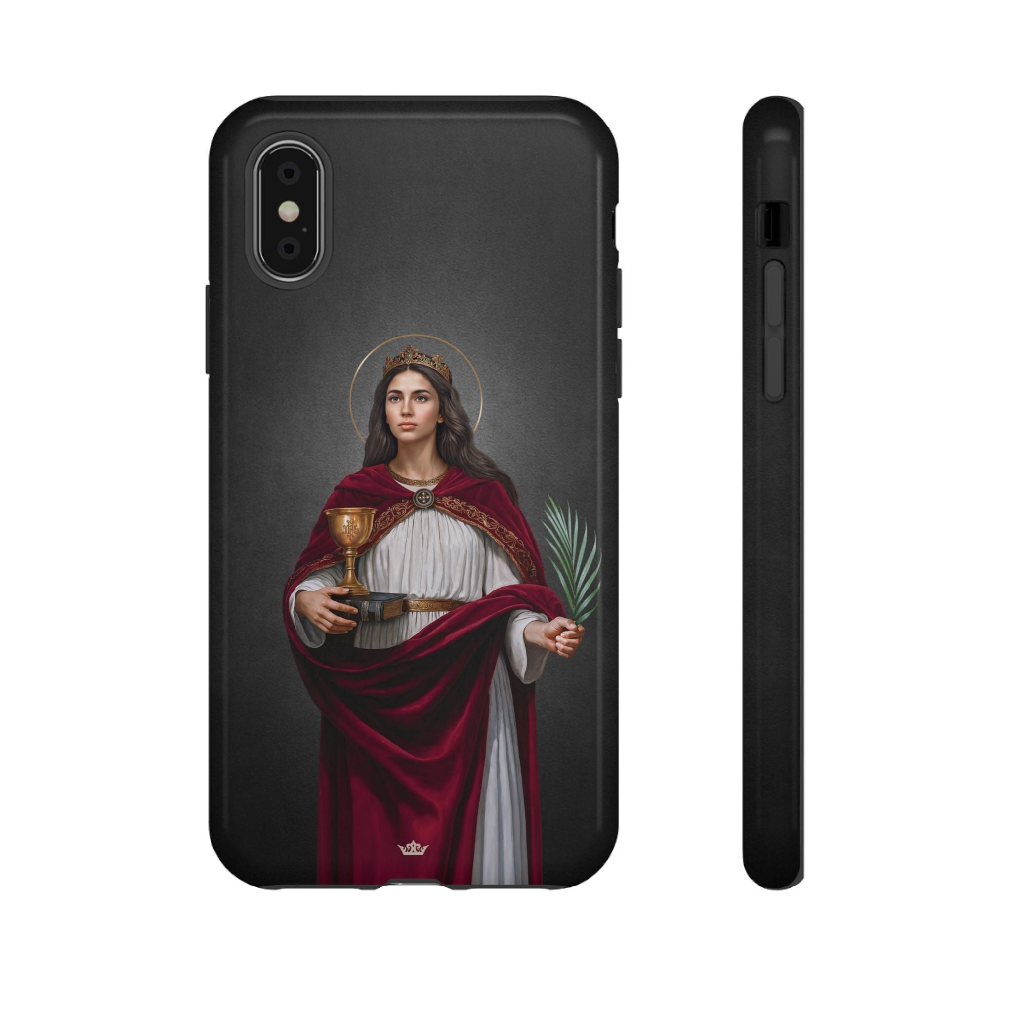 St. Barbara Hard Phone Case (Dark)