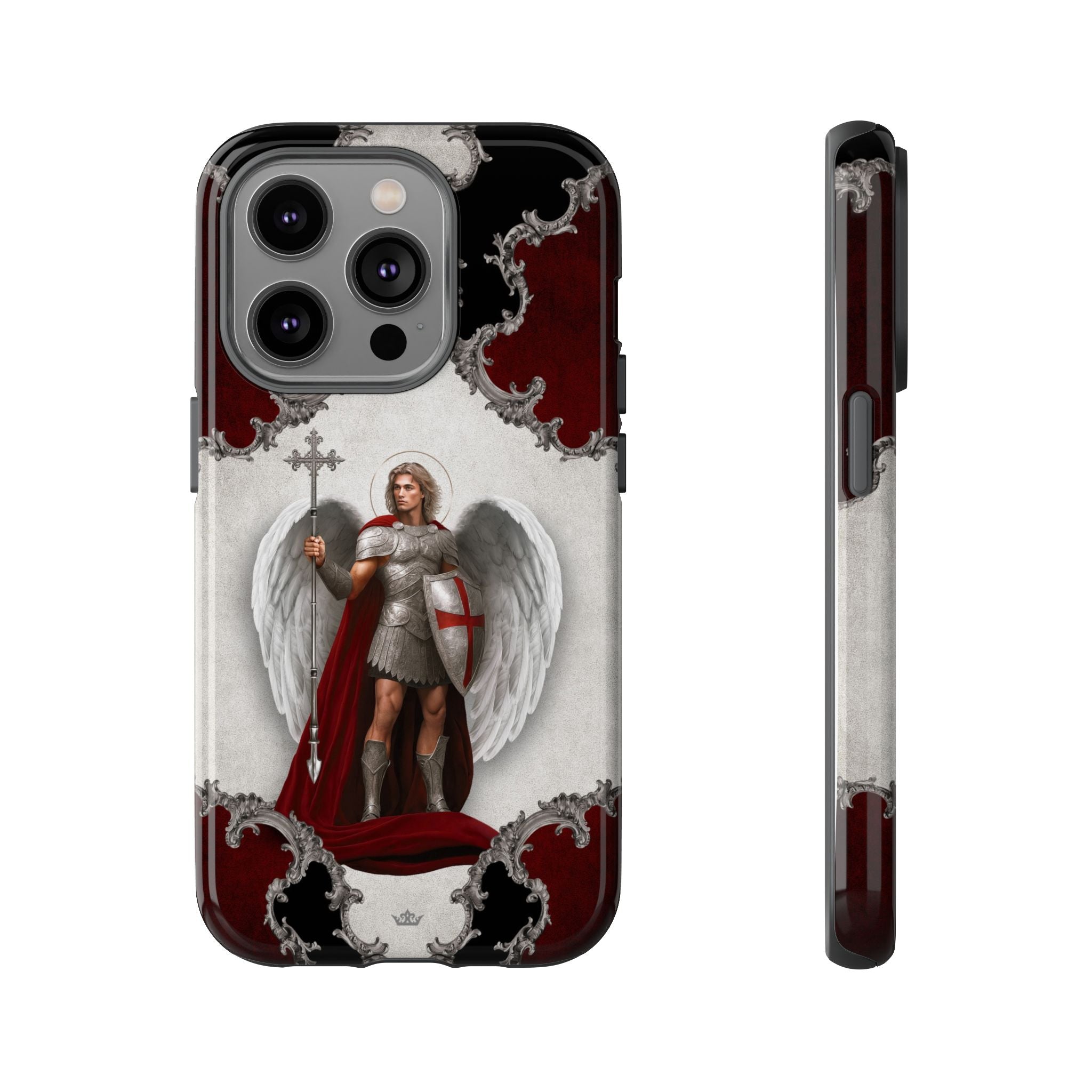 St. Michael the Archangel Victorious Hard Phone Case (Baroque)