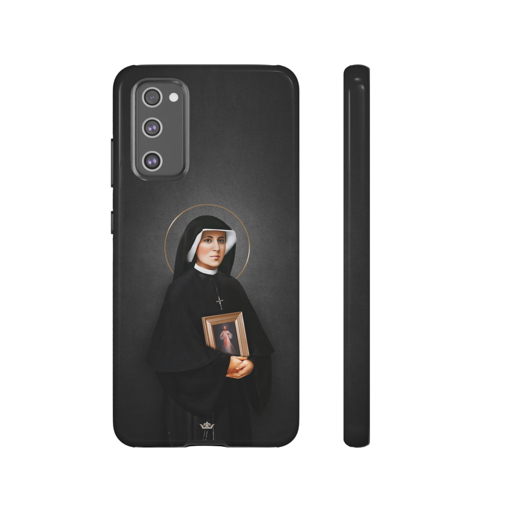 St. Faustina Hard Phone Case (Dark)