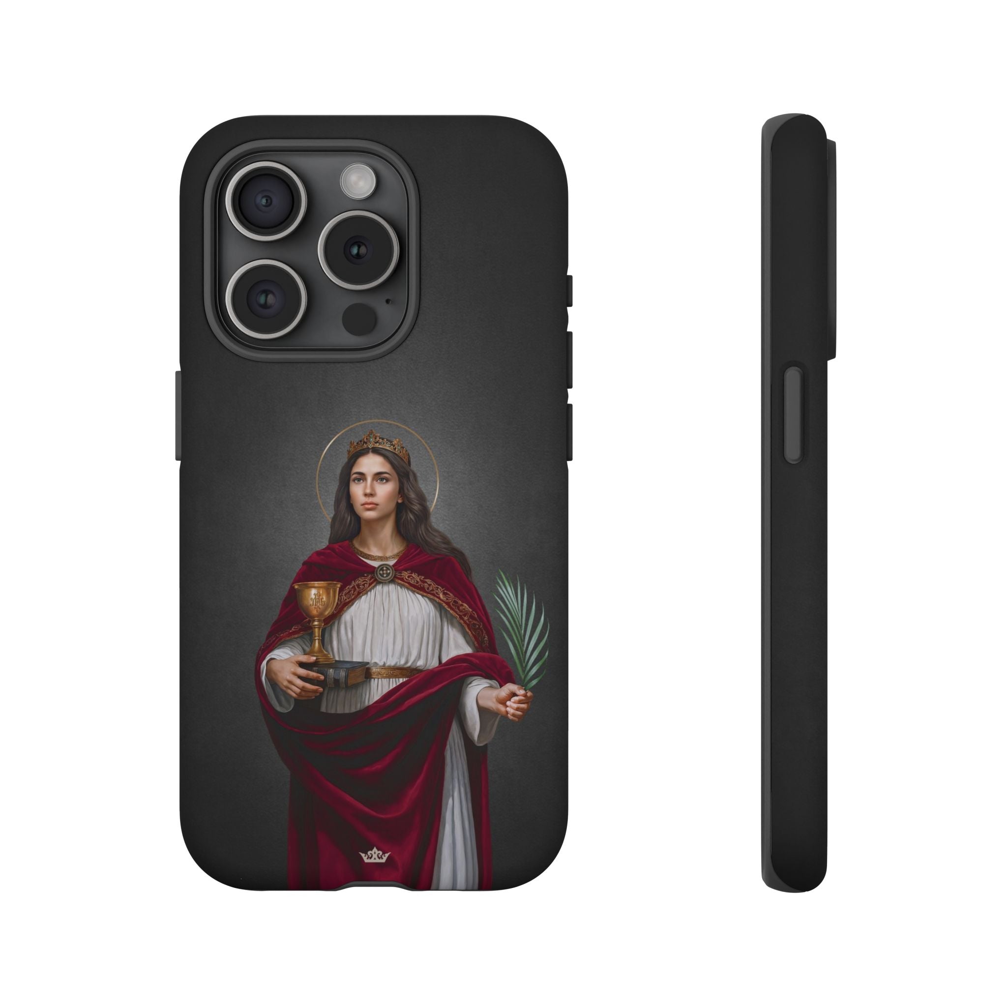 St. Barbara Hard Phone Case (Dark)