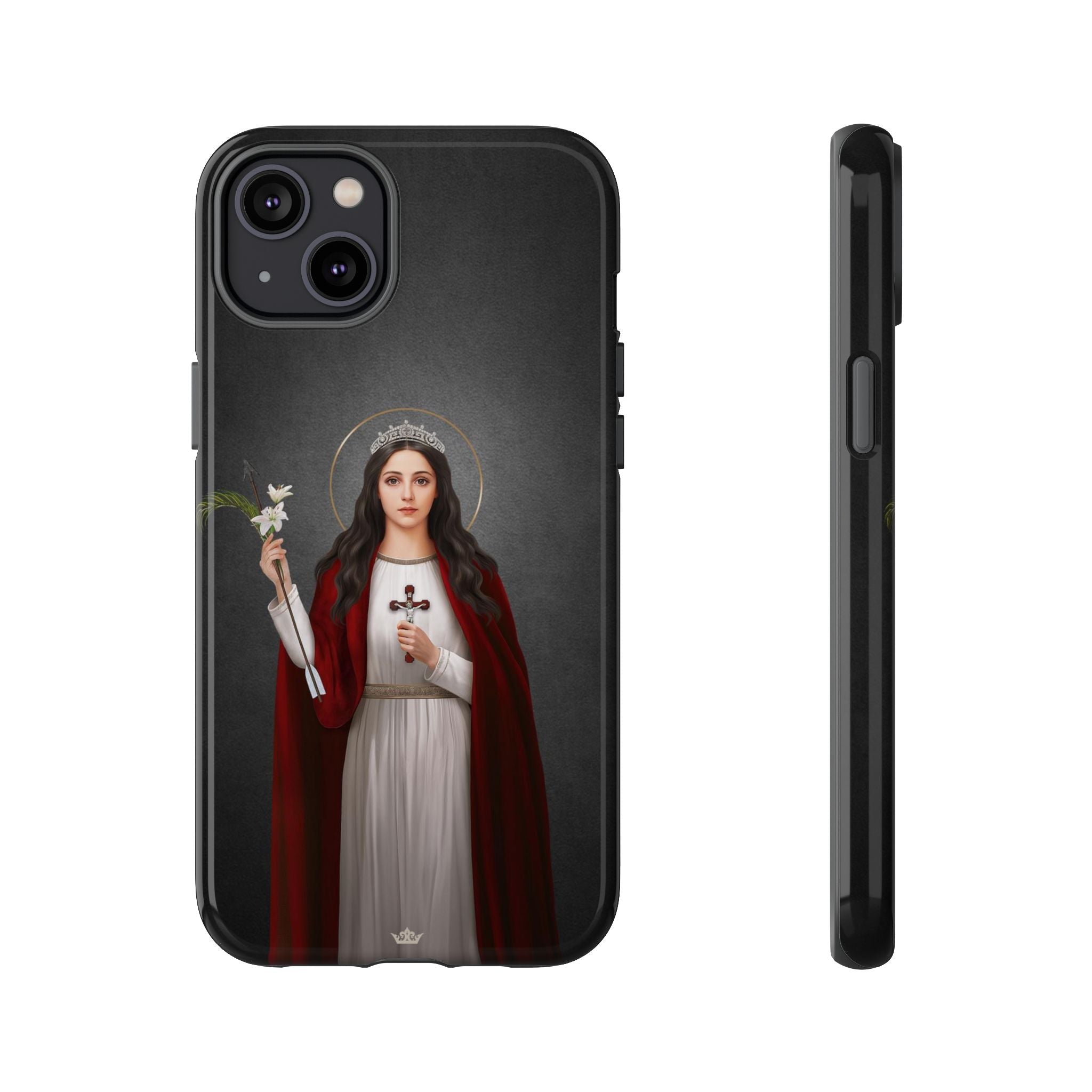 St. Philomena Hard Phone Case (Dark)