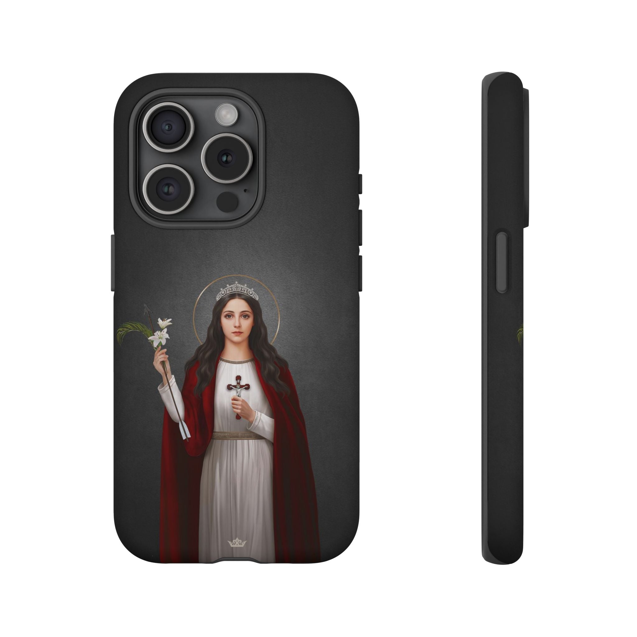 St. Philomena Hard Phone Case (Dark)