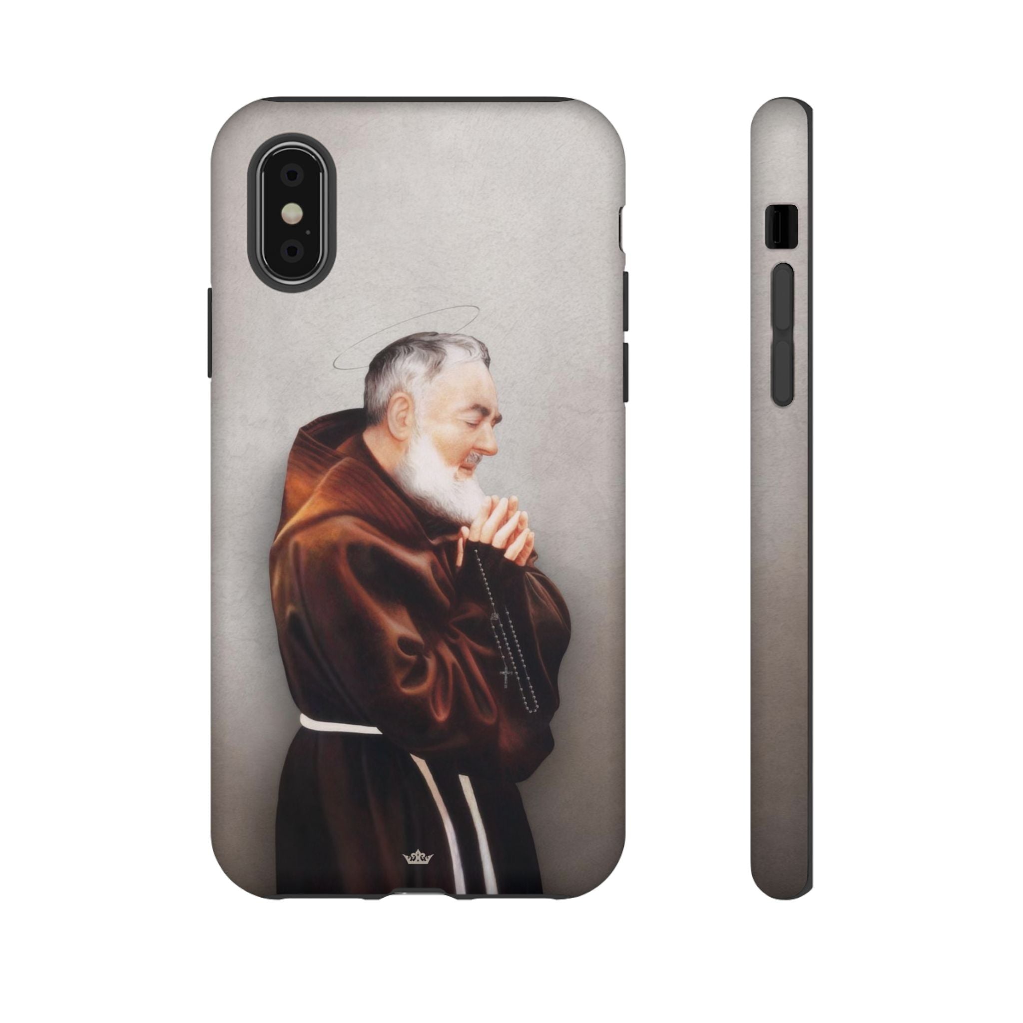 St. Padre Pio Hard Phone Case (Light)