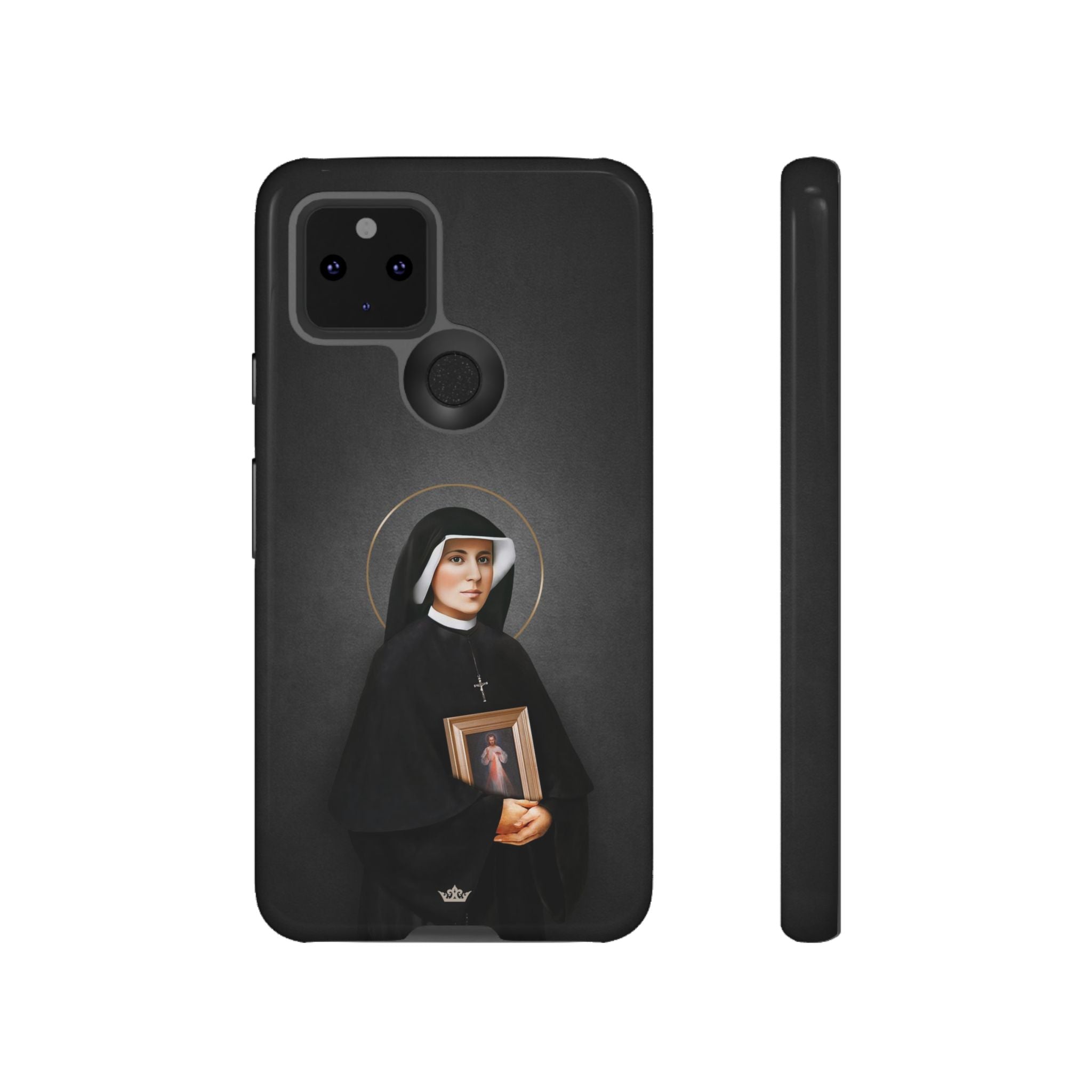 St. Faustina Hard Phone Case (Dark)