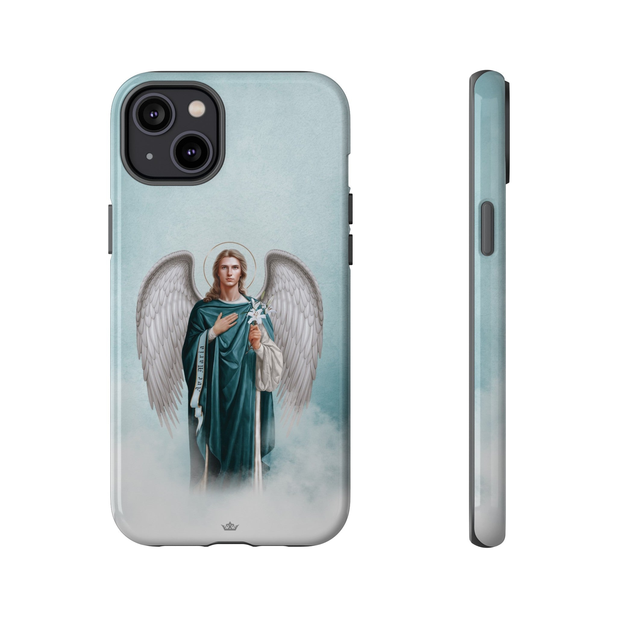 St. Gabriel the Archangel Hard Phone Case (Blue)