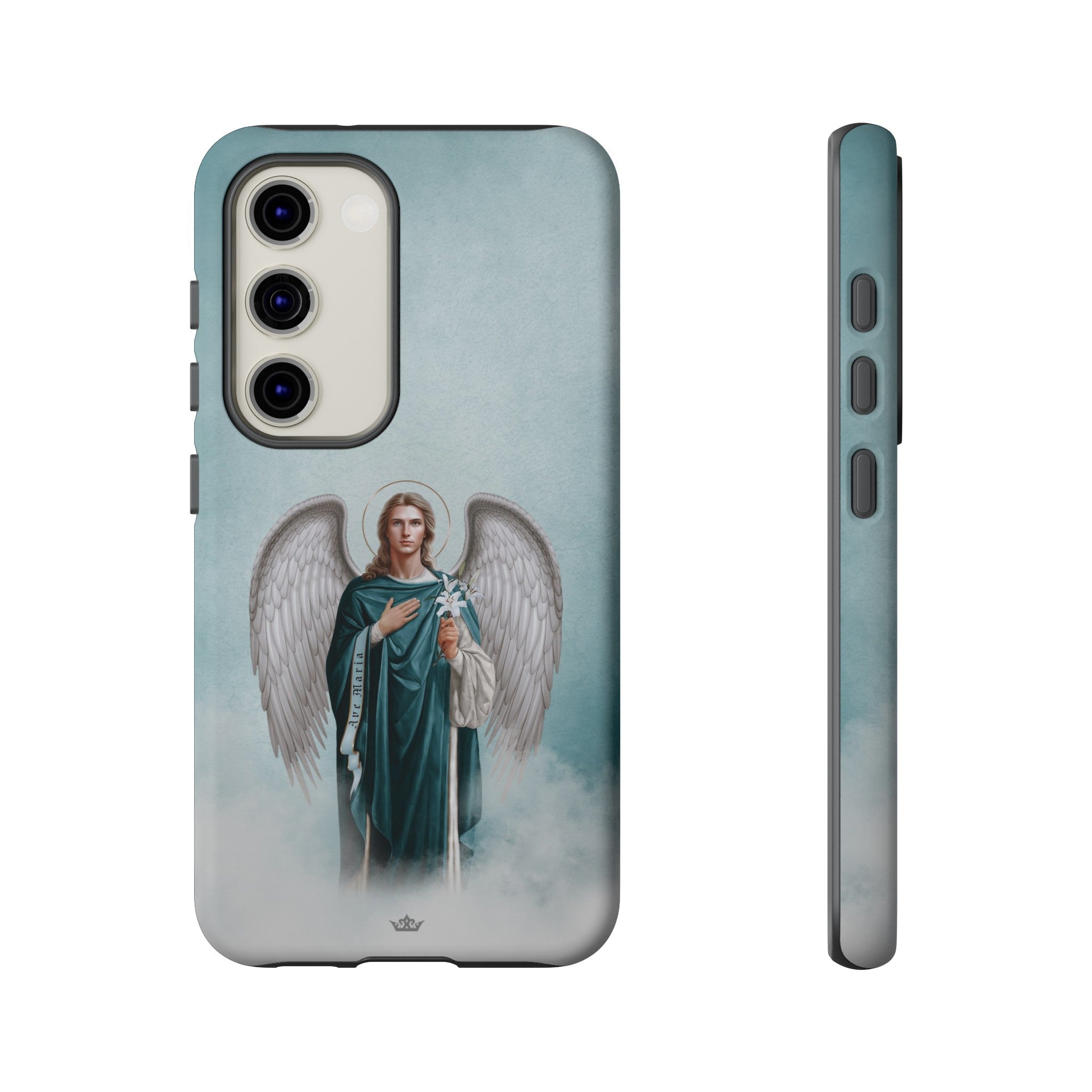 St. Gabriel the Archangel Hard Phone Case (Blue)