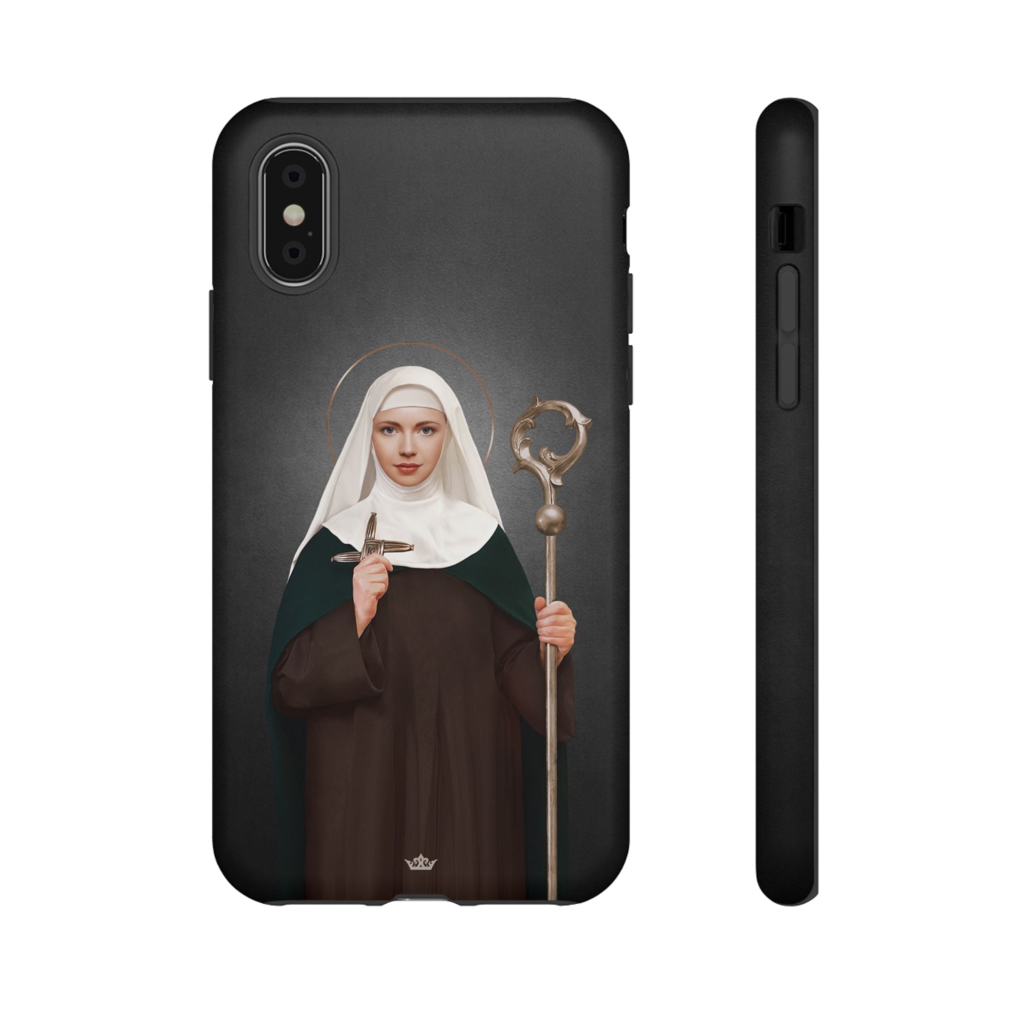 St. Brigid of Ireland Hard Phone Case (Dark)