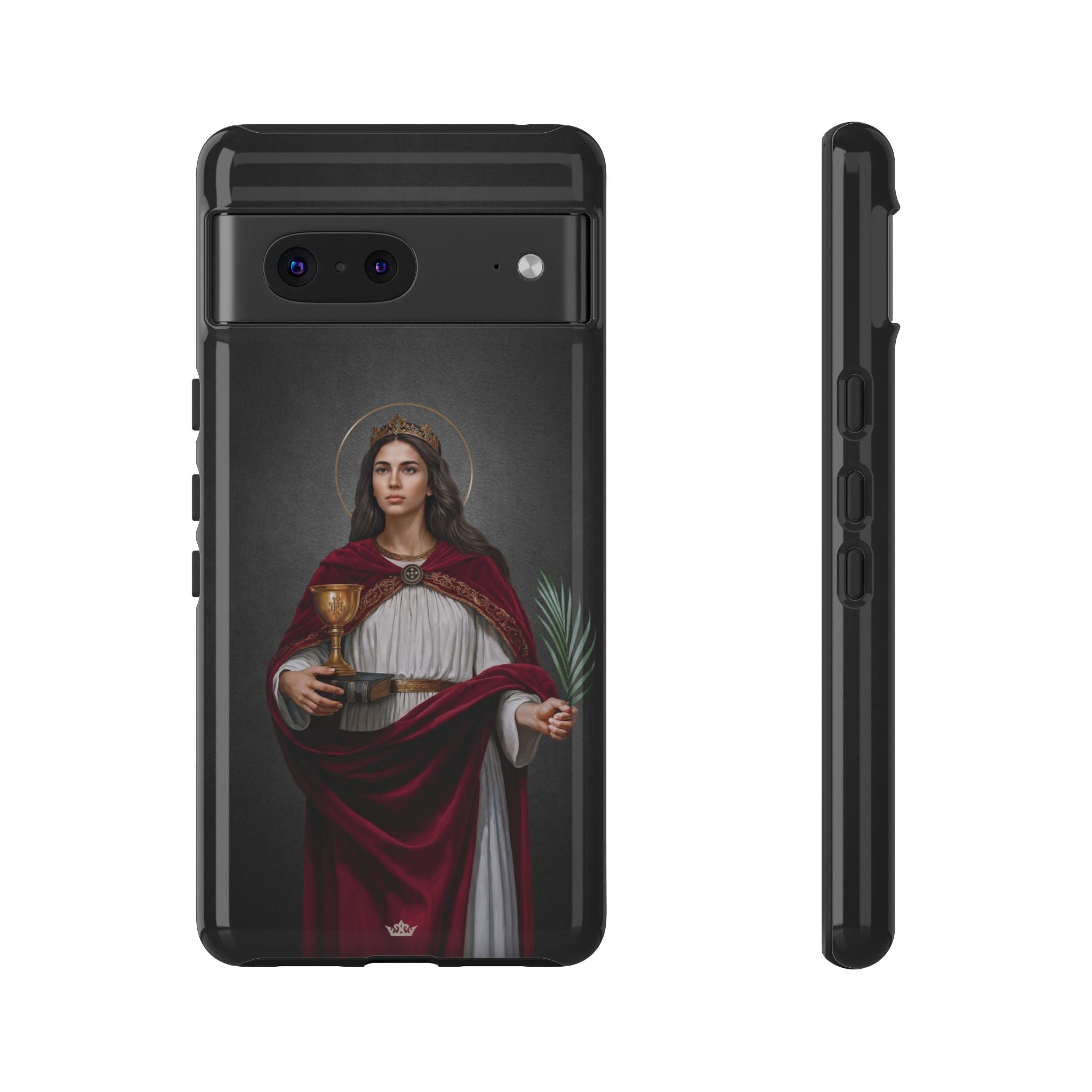 St. Barbara Hard Phone Case (Dark)