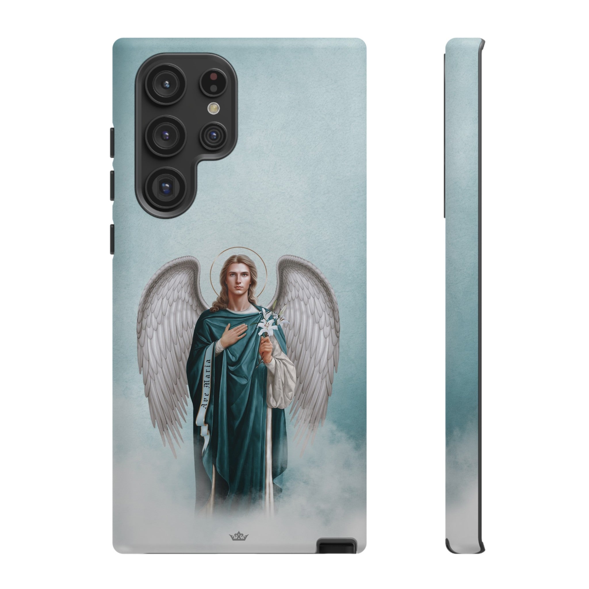 St. Gabriel the Archangel Hard Phone Case (Blue)