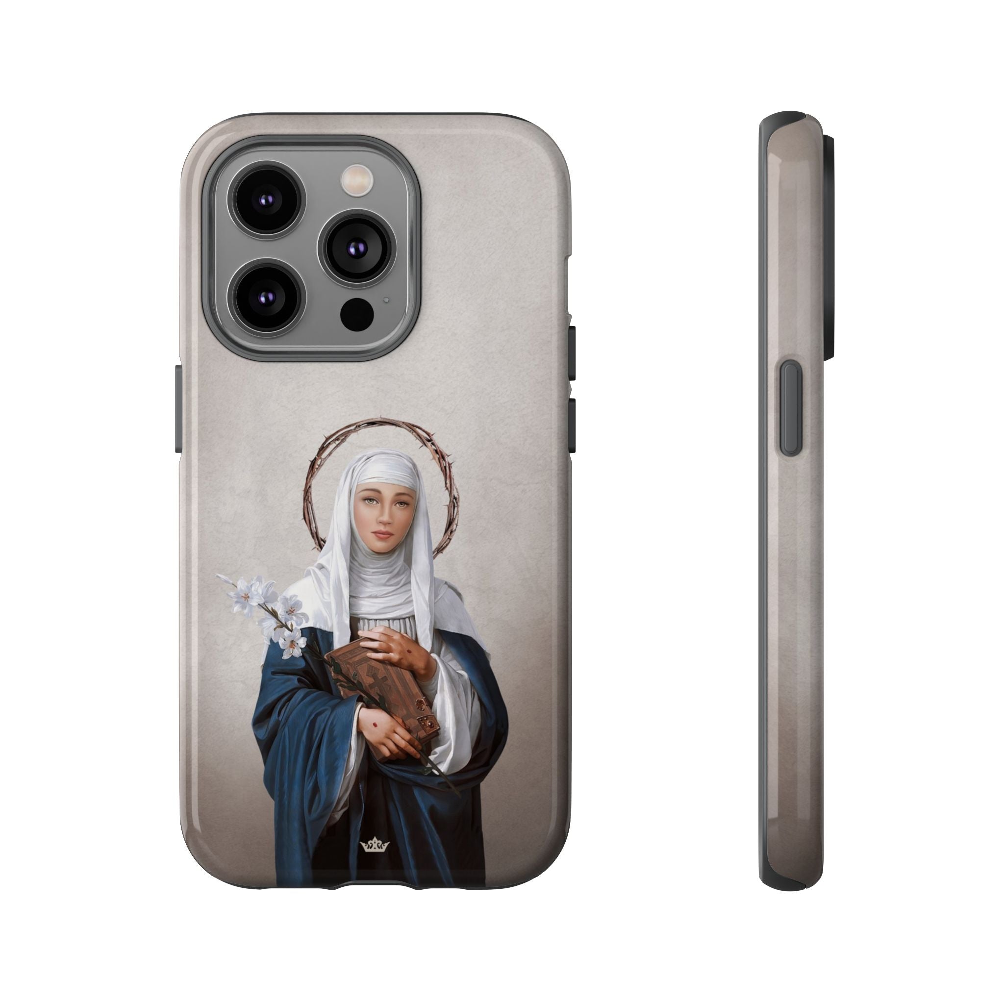 St. Catherine of Siena Hard Phone Case (Light)