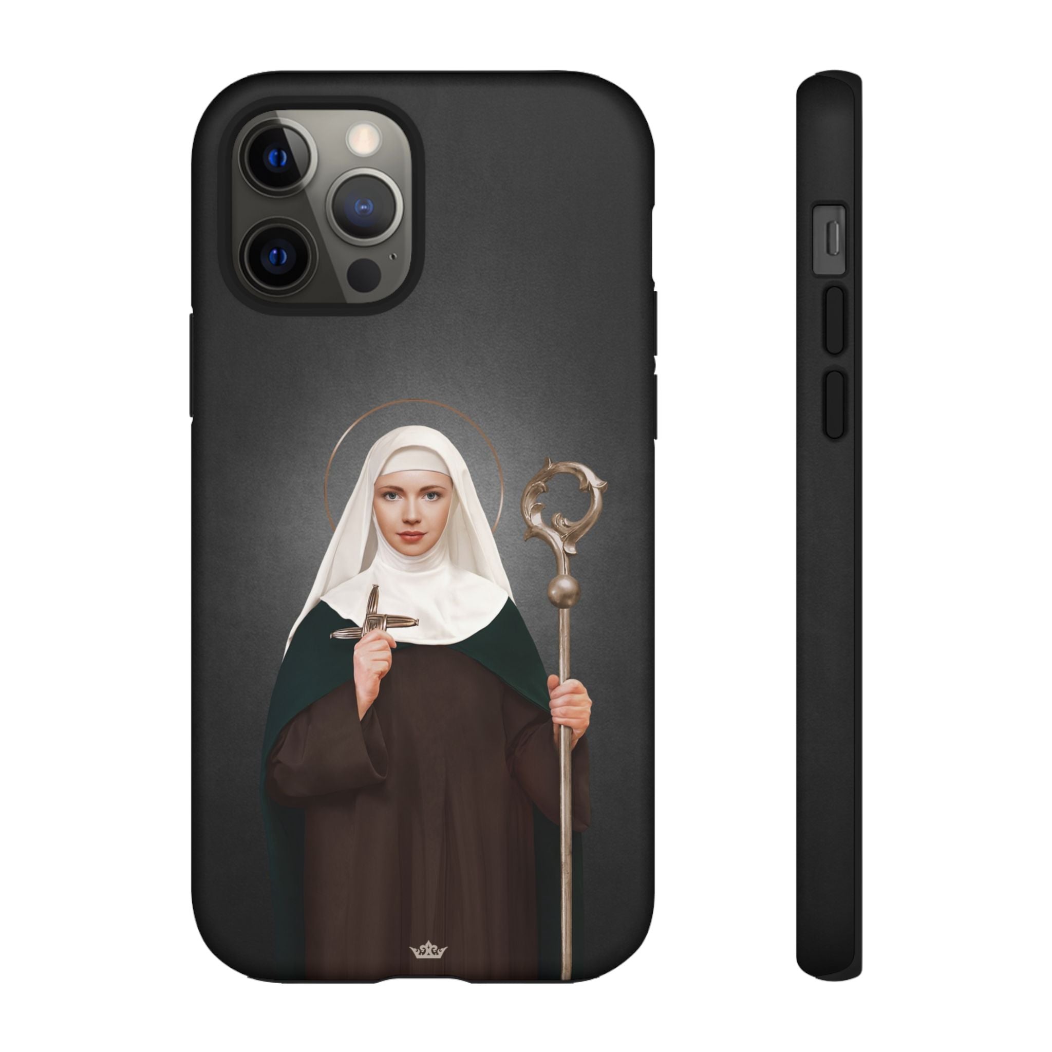 St. Brigid of Ireland Hard Phone Case (Dark)