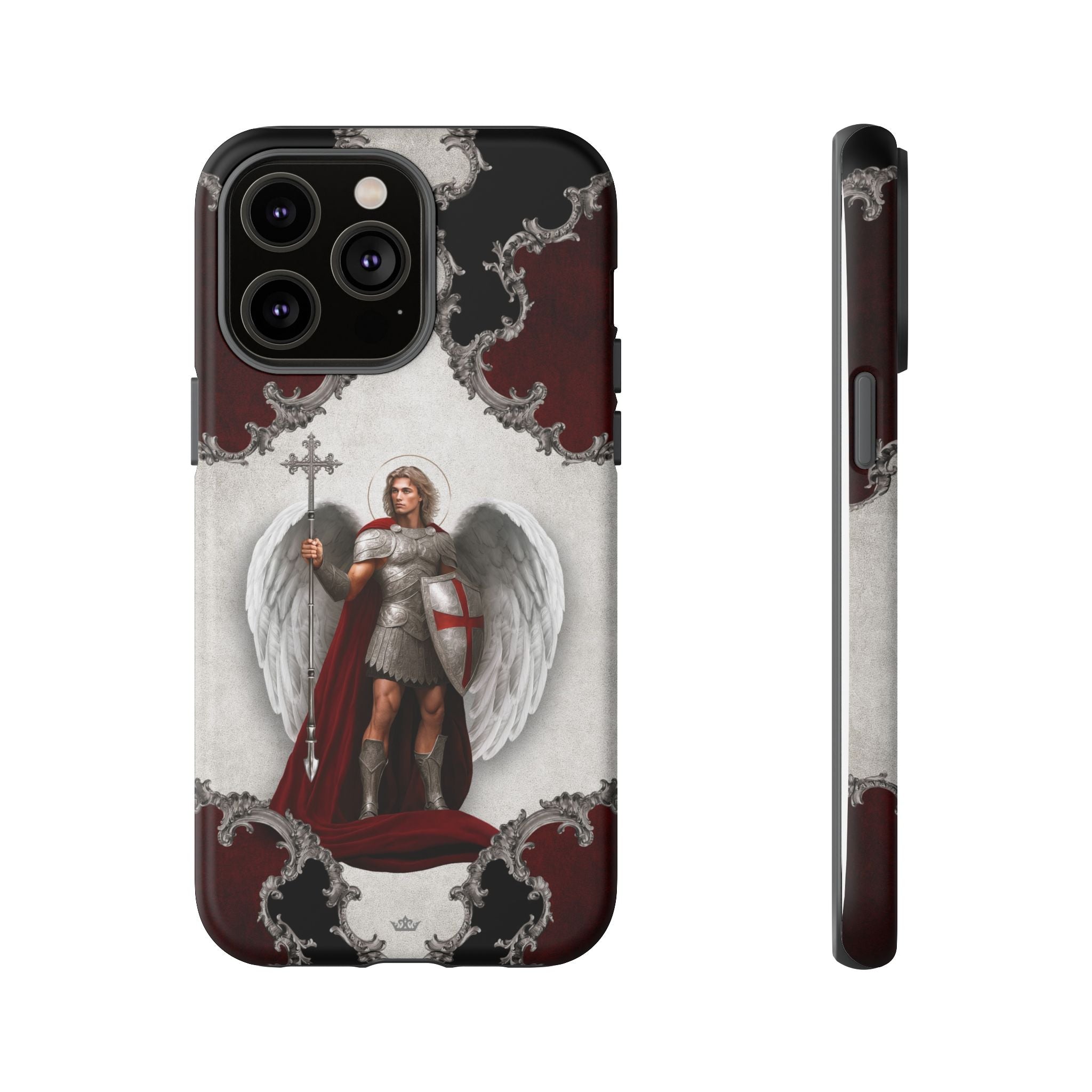 St. Michael the Archangel Victorious Hard Phone Case (Baroque)