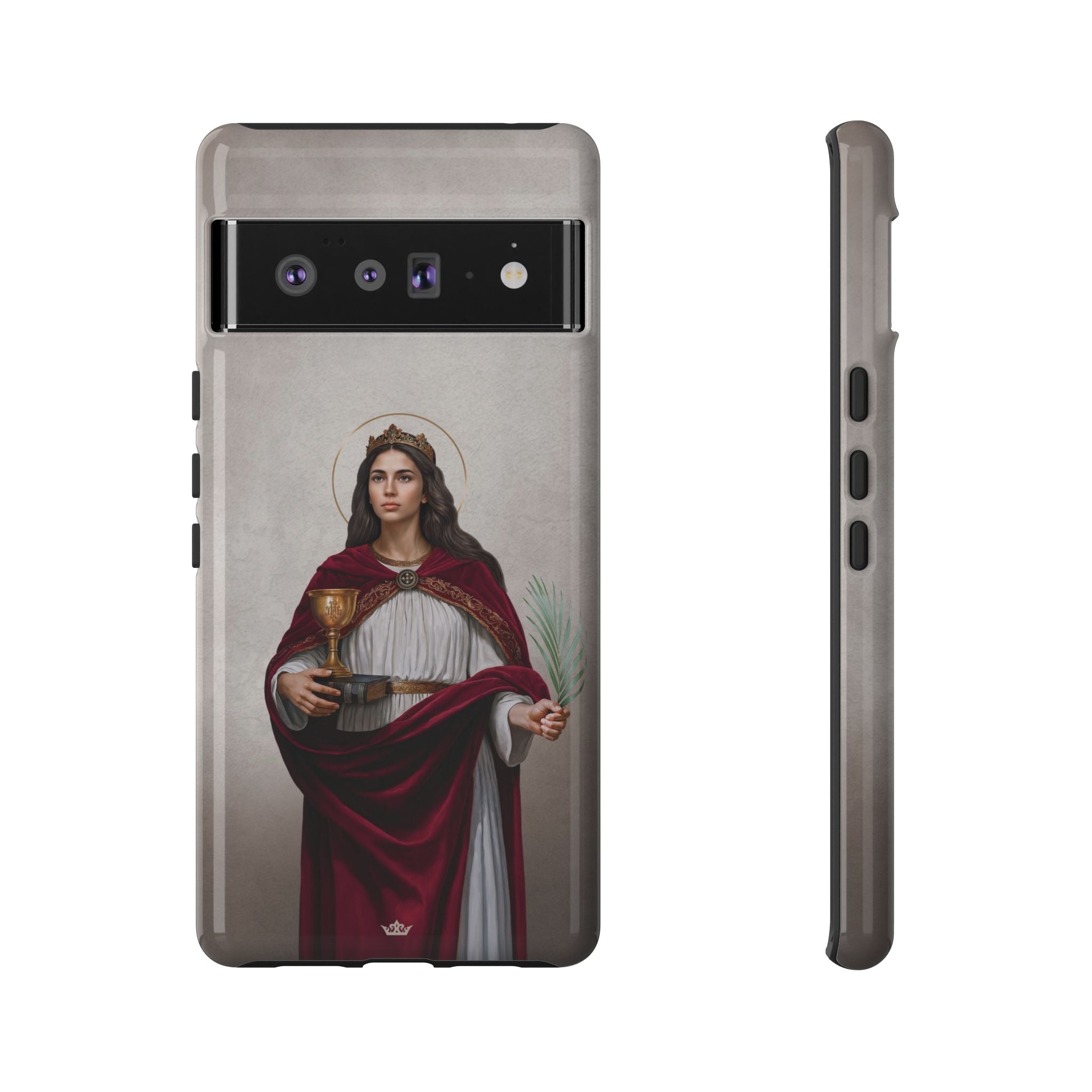 St. Barbara Hard Phone Case (Light)