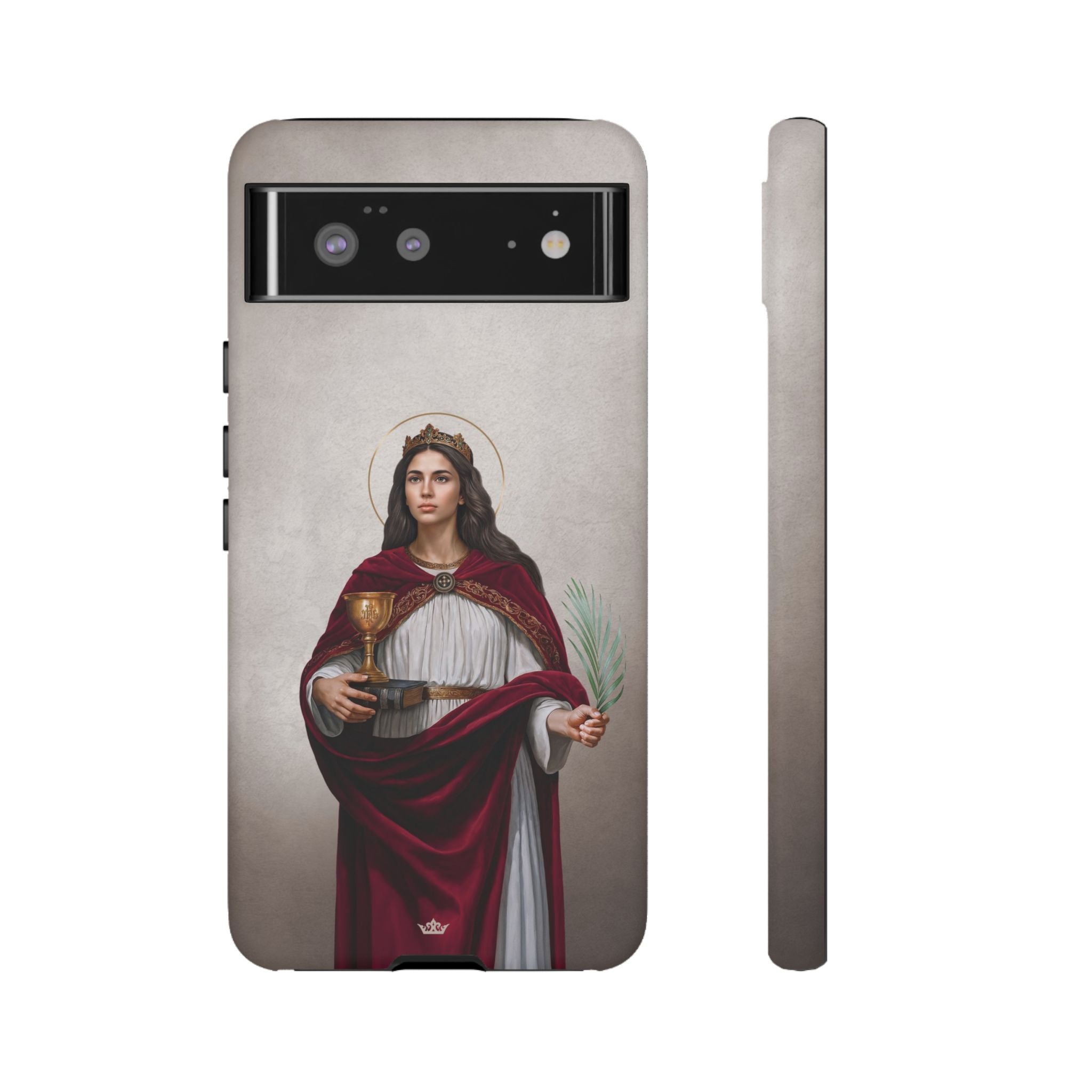 St. Barbara Hard Phone Case (Light)