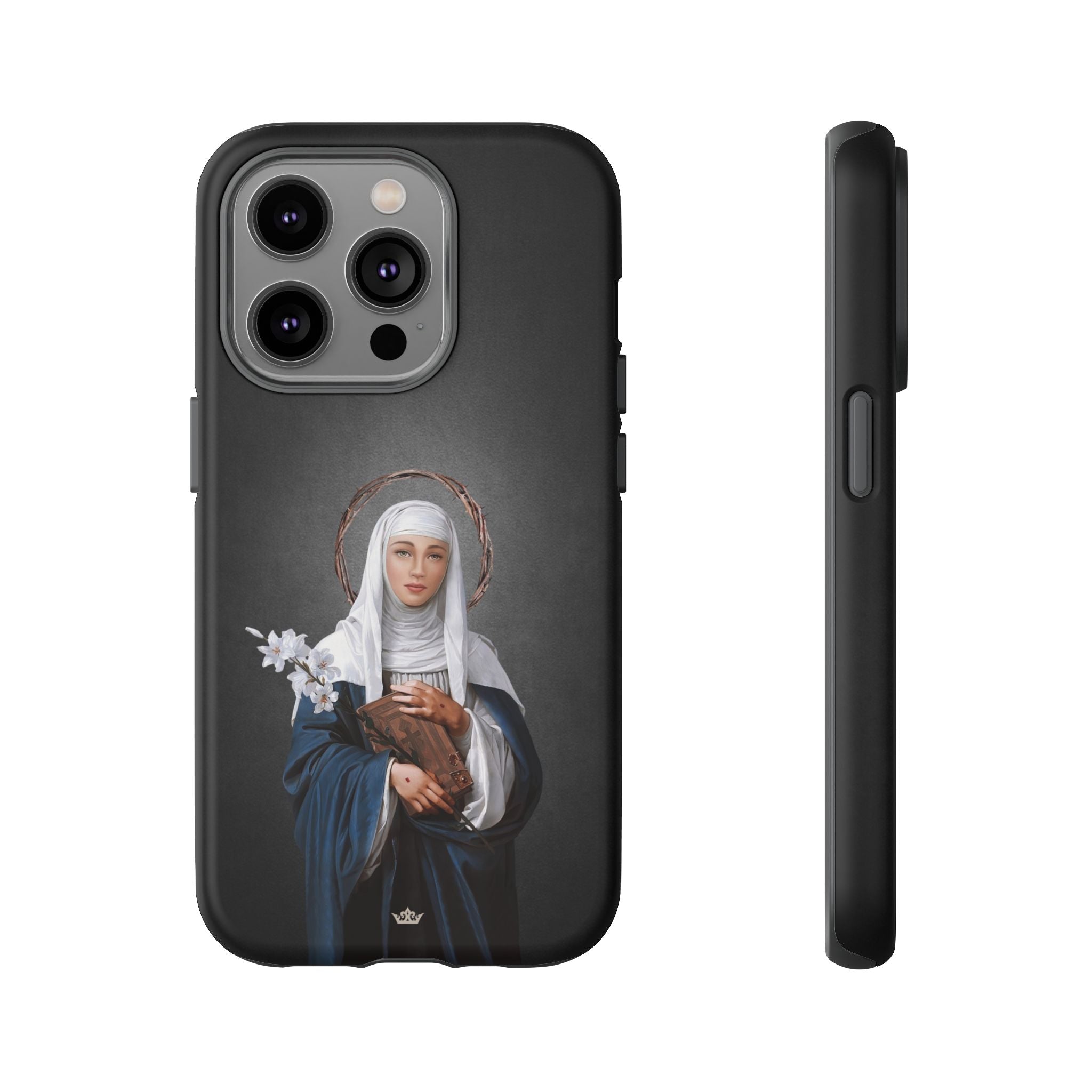 St. Catherine of Siena Hard Phone Case (Dark)