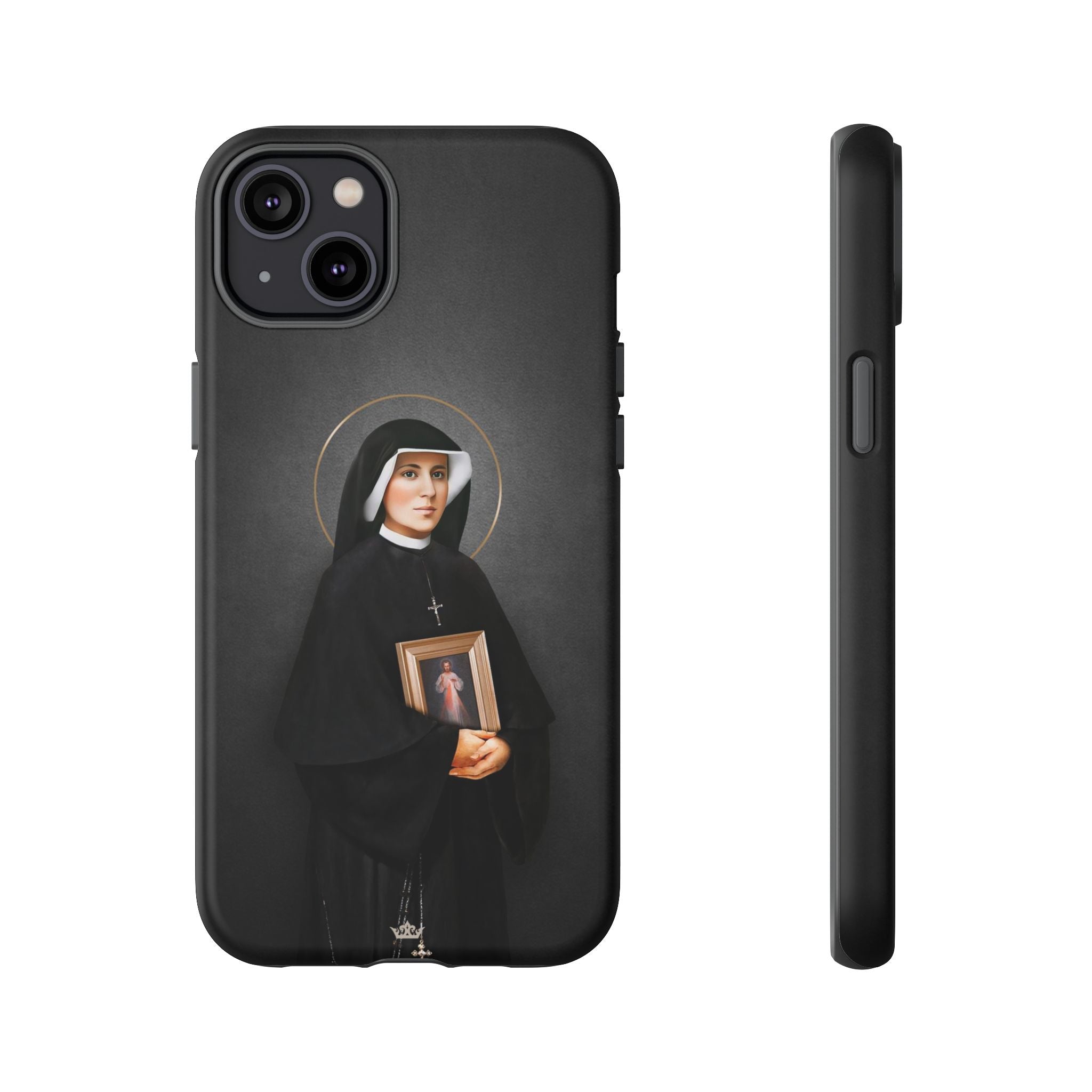 St. Faustina Hard Phone Case (Dark)