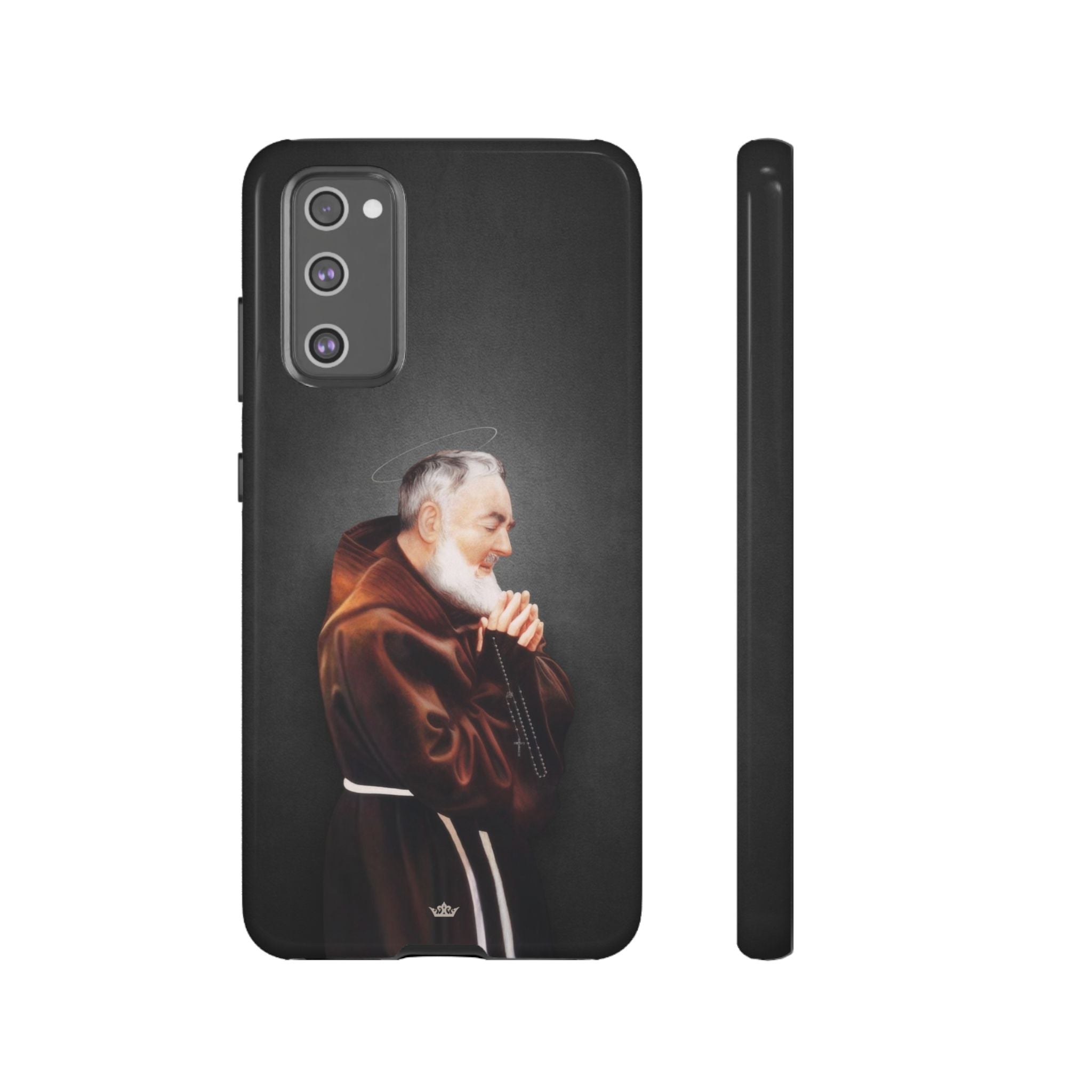 St. Padre Pio Hard Phone Case (Dark)