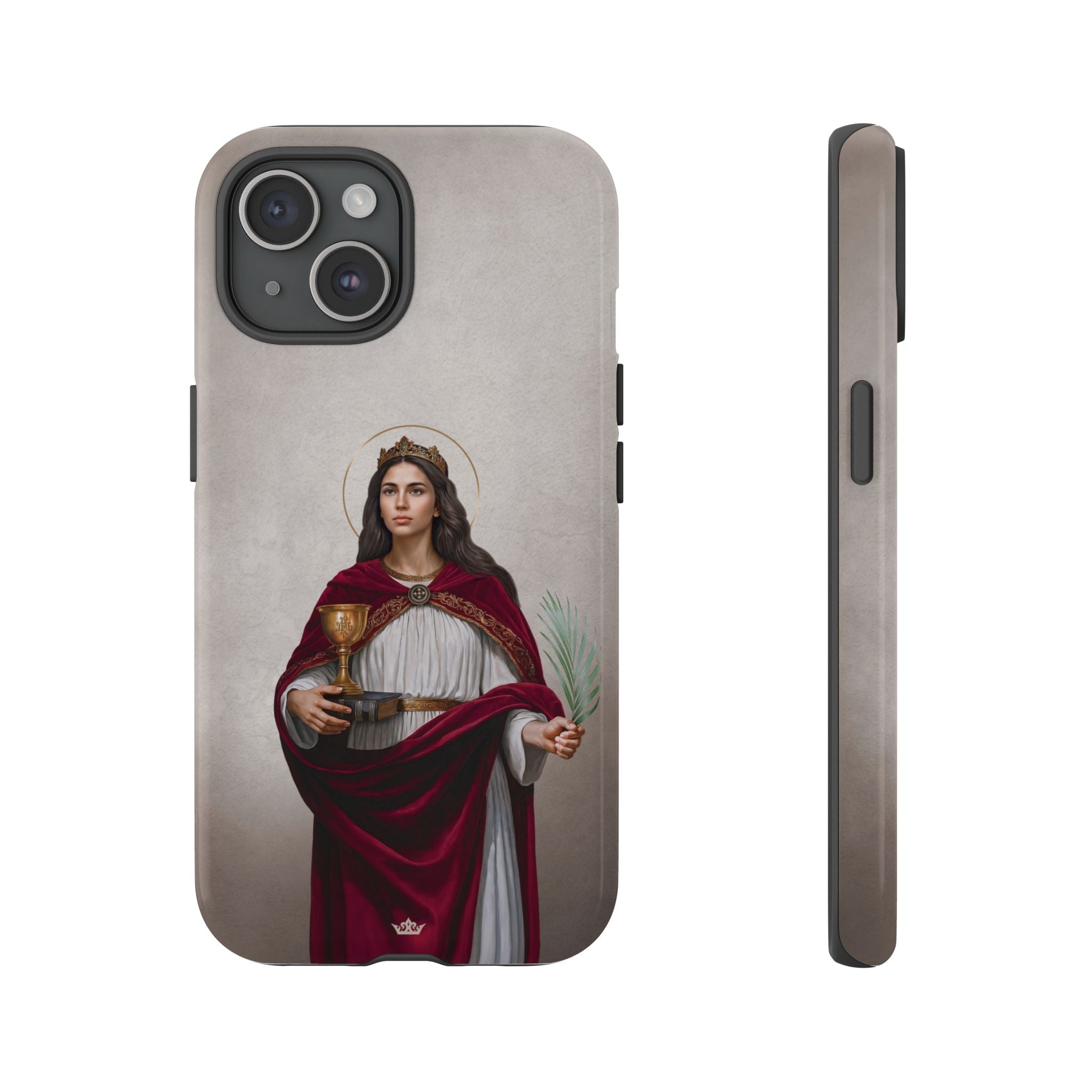 St. Barbara Hard Phone Case (Light)