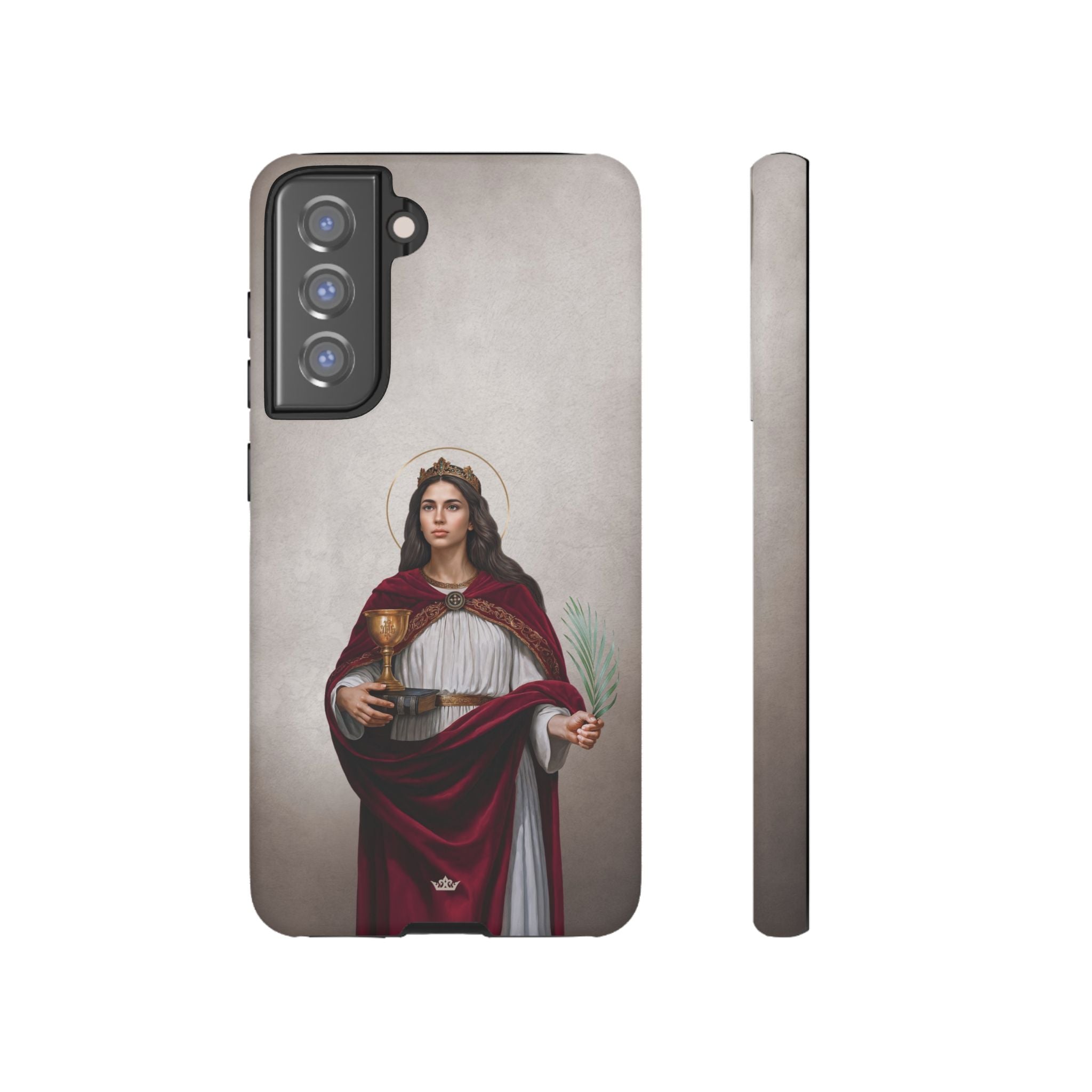 St. Barbara Hard Phone Case (Light)