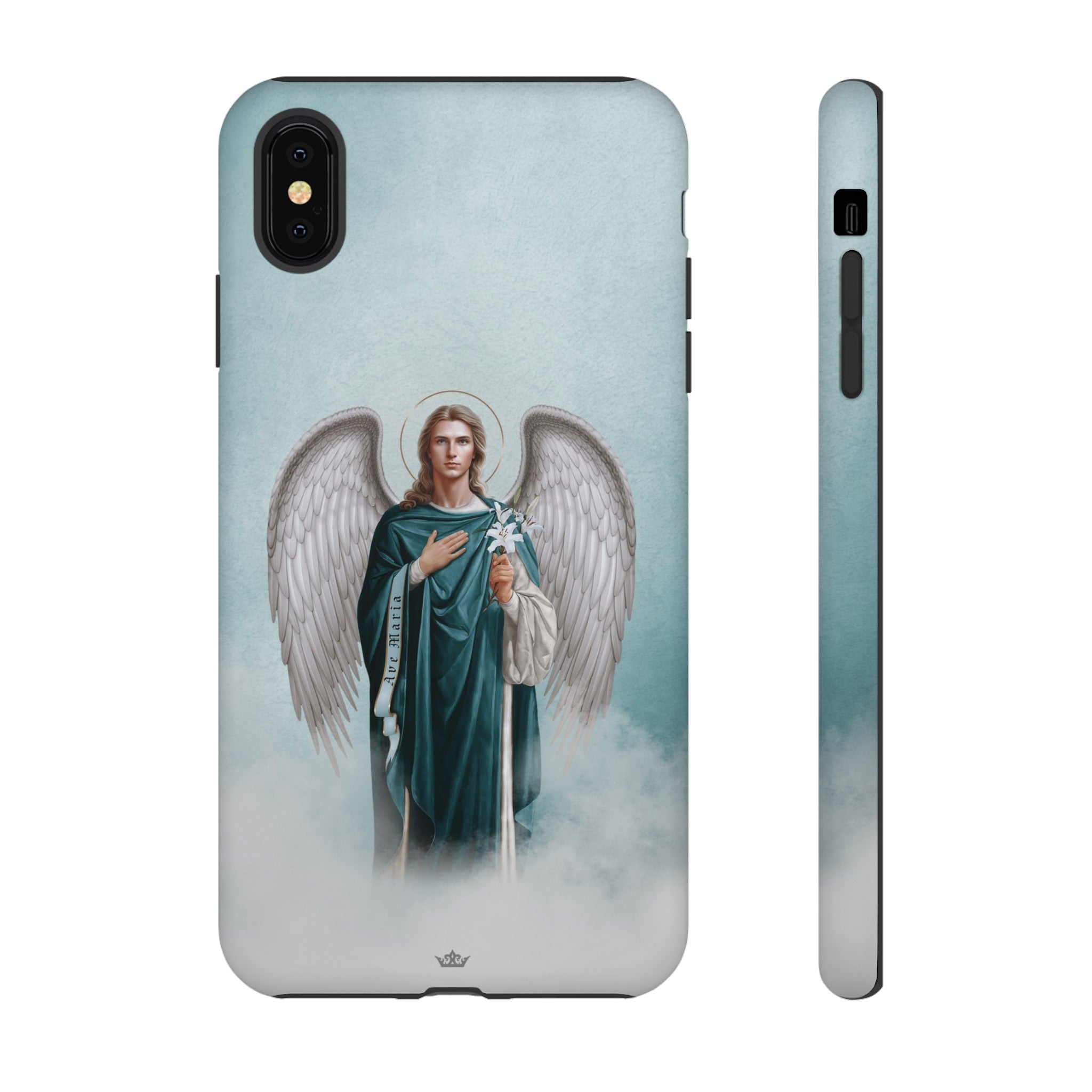 St. Gabriel the Archangel Hard Phone Case (Blue)