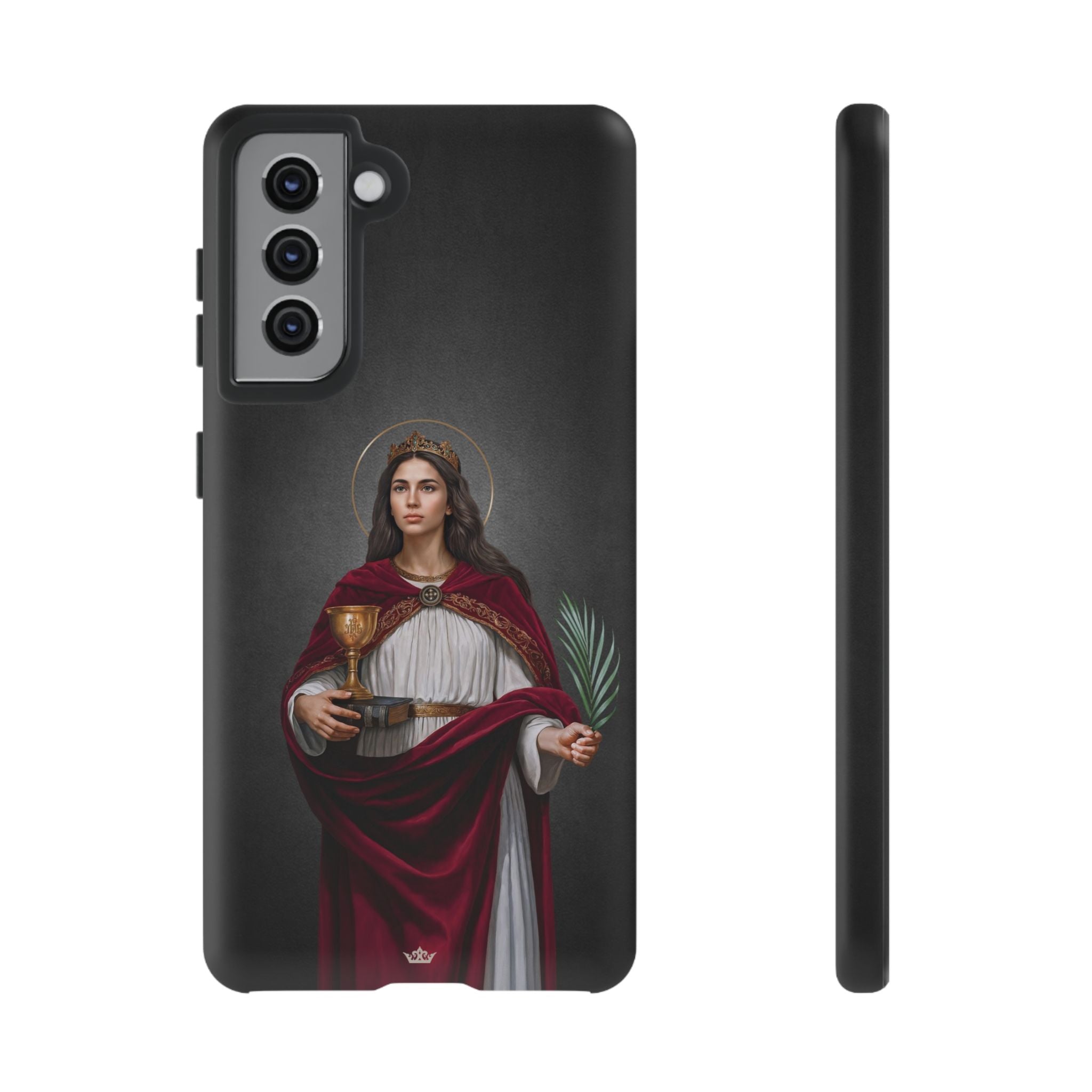 St. Barbara Hard Phone Case (Dark)