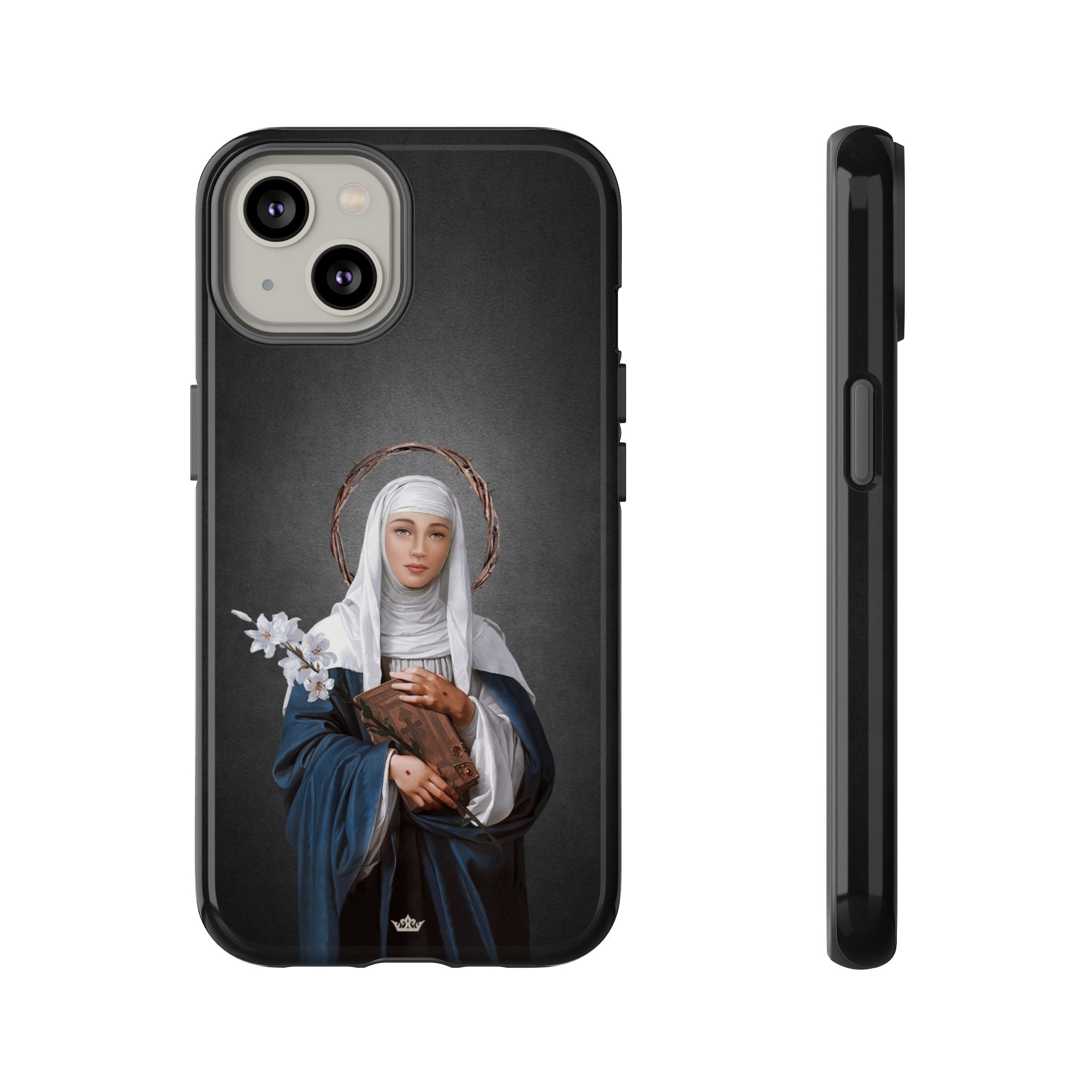 St. Catherine of Siena Hard Phone Case (Dark)