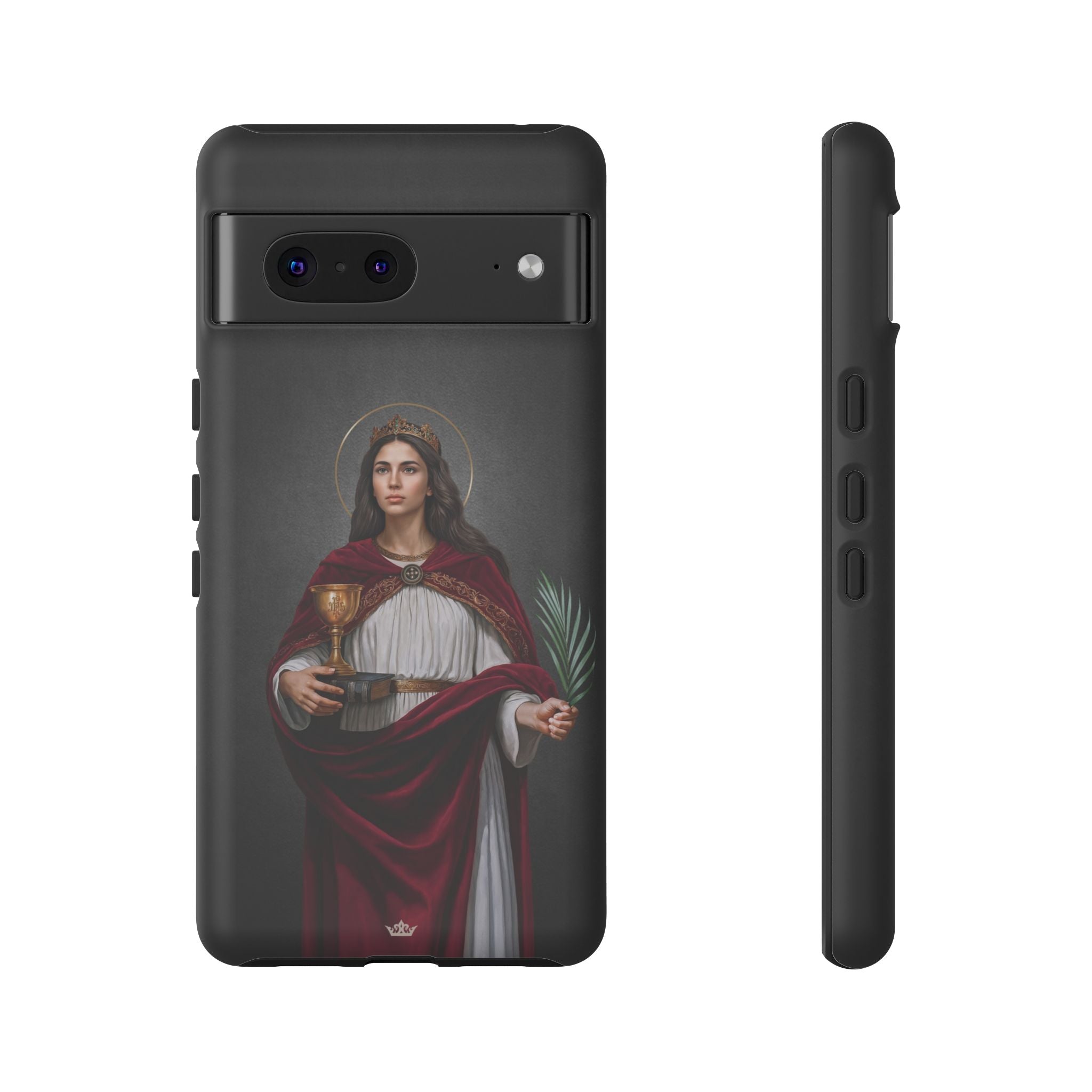 St. Barbara Hard Phone Case (Dark)