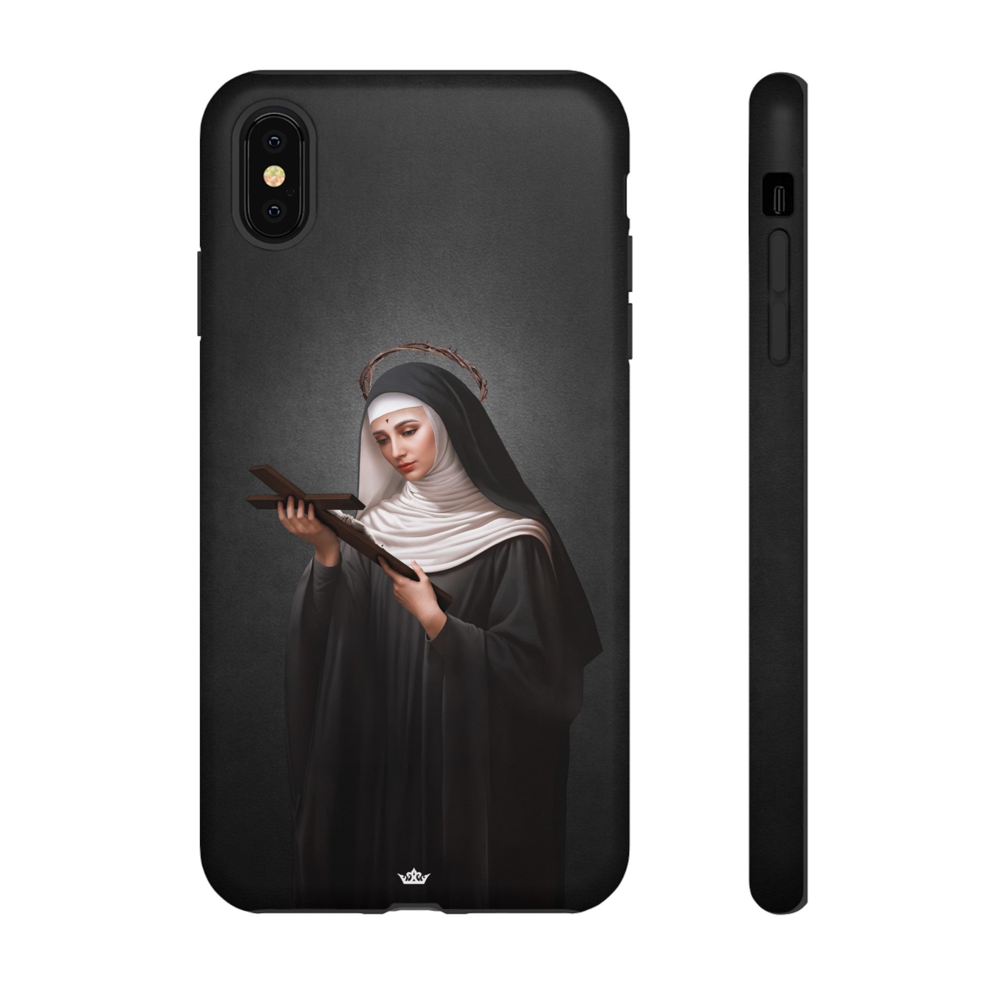 St. Rita of Cascia Hard Phone Case (Dark)