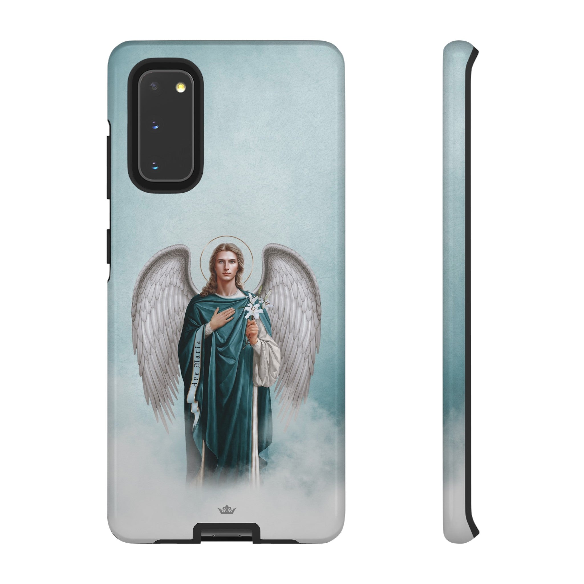 St. Gabriel the Archangel Hard Phone Case (Blue)