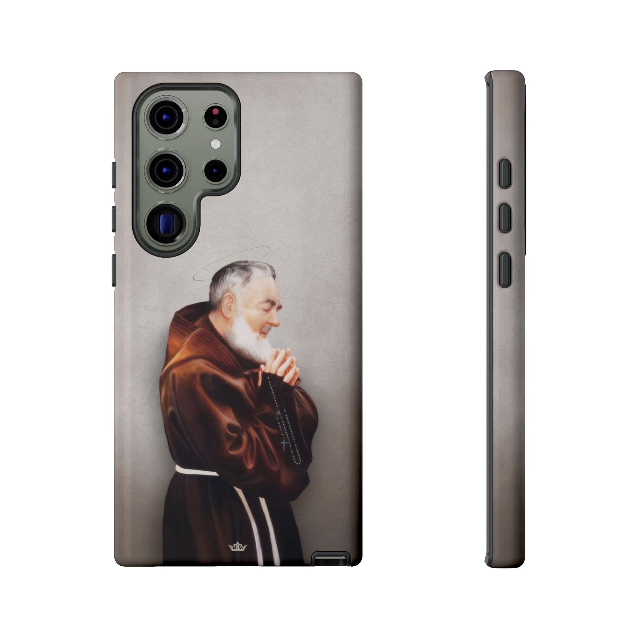 St. Padre Pio Hard Phone Case (Light)