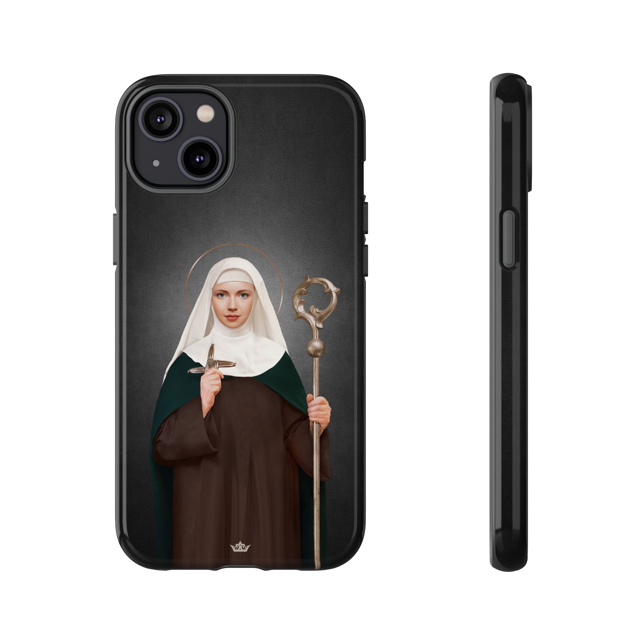 St. Brigid of Ireland Hard Phone Case (Dark)