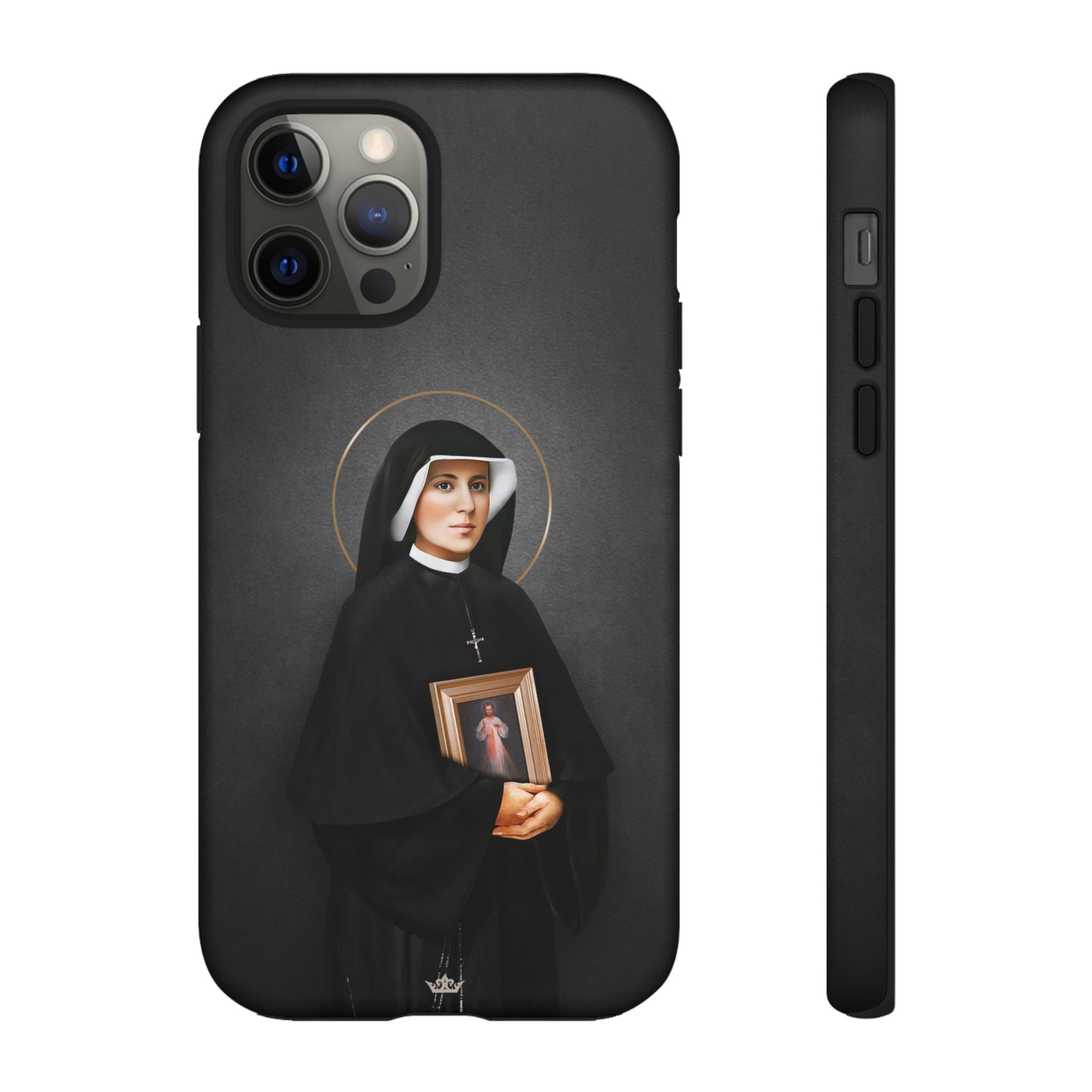 St. Faustina Hard Phone Case (Dark)