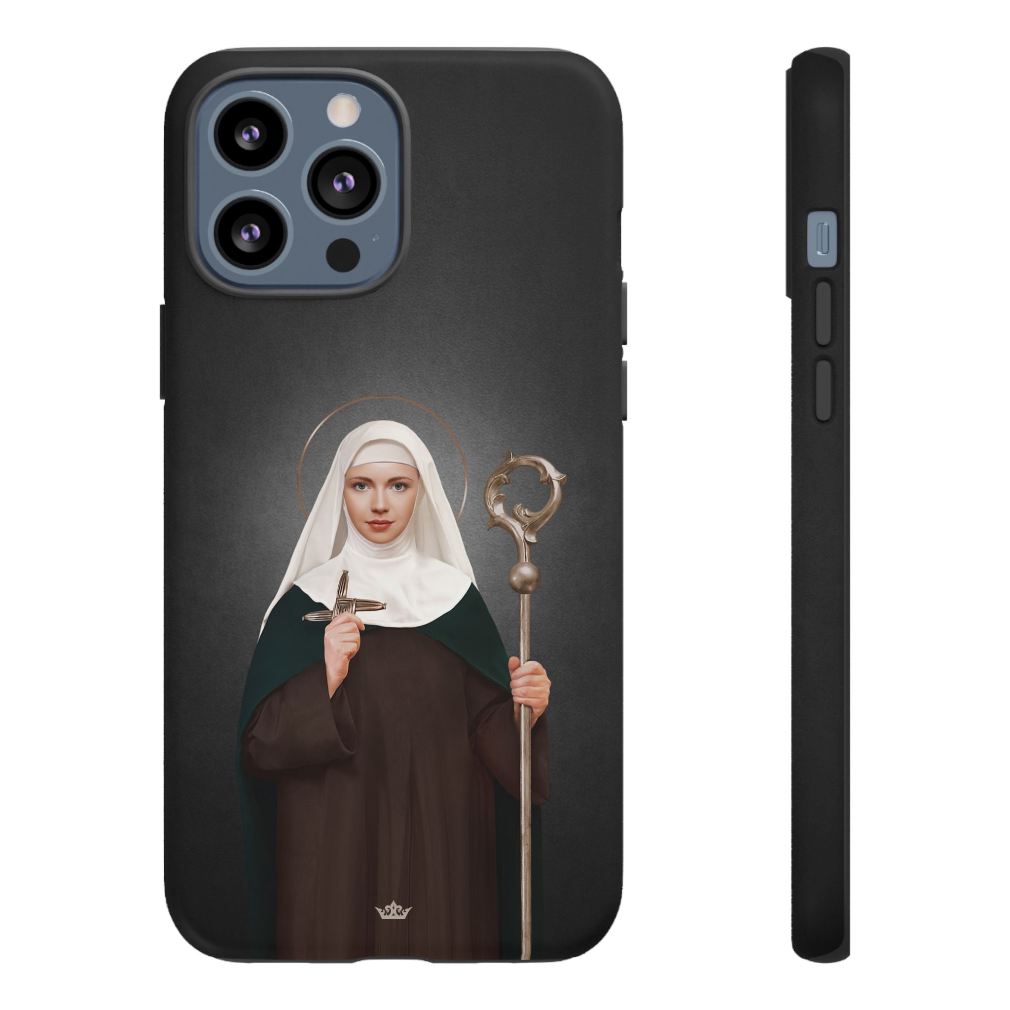 St. Brigid of Ireland Hard Phone Case (Dark)