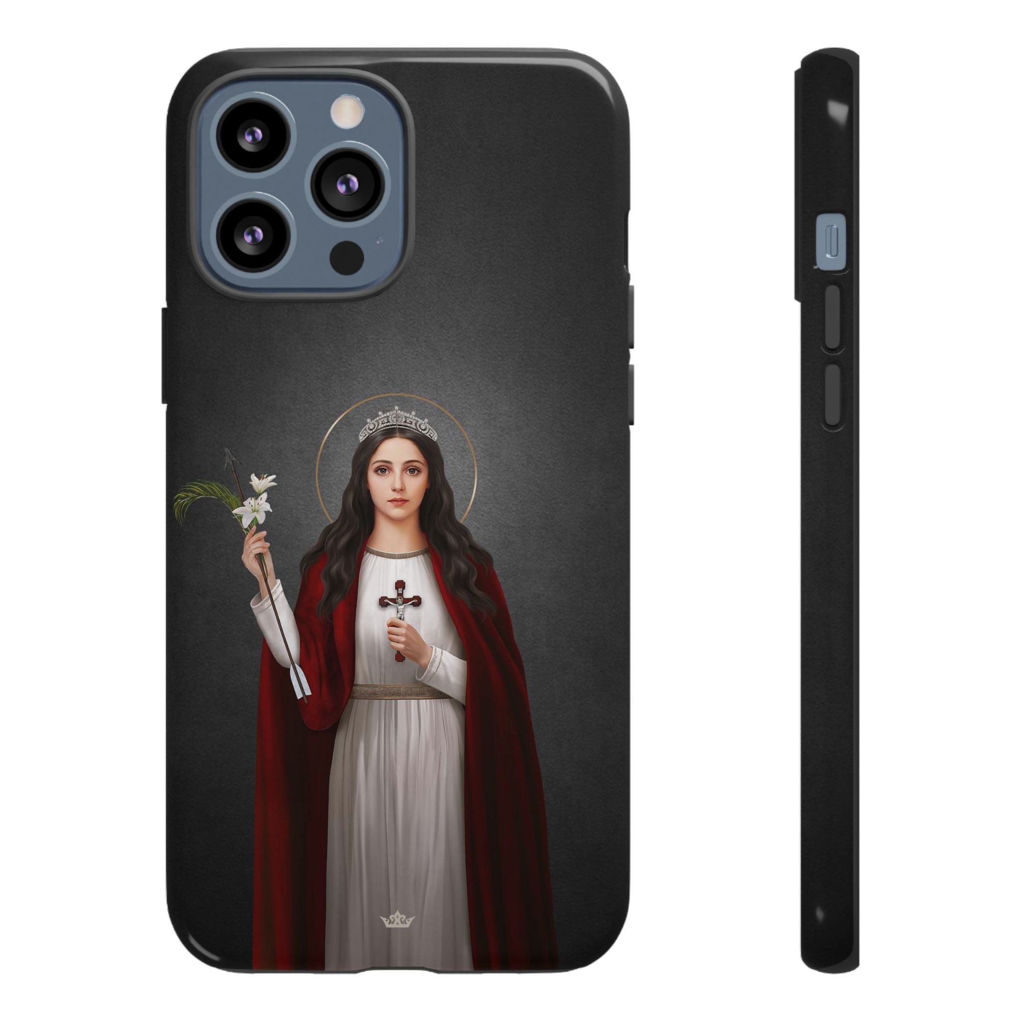 St. Philomena Hard Phone Case (Dark)