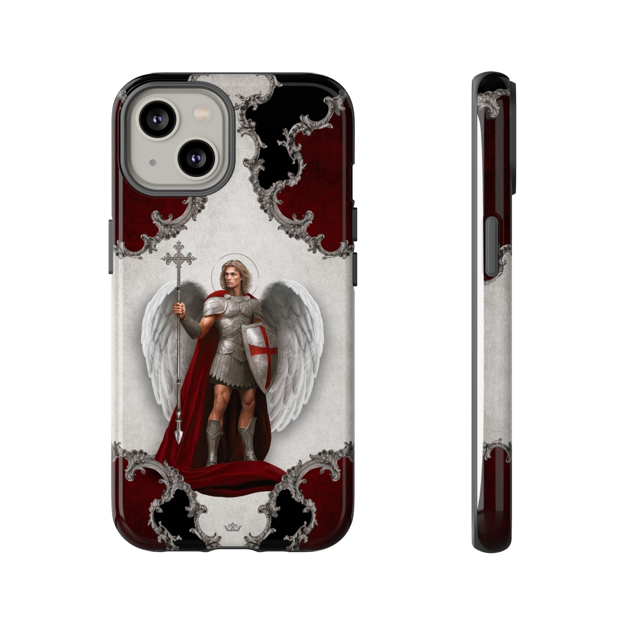 St. Michael the Archangel Victorious Hard Phone Case (Baroque)