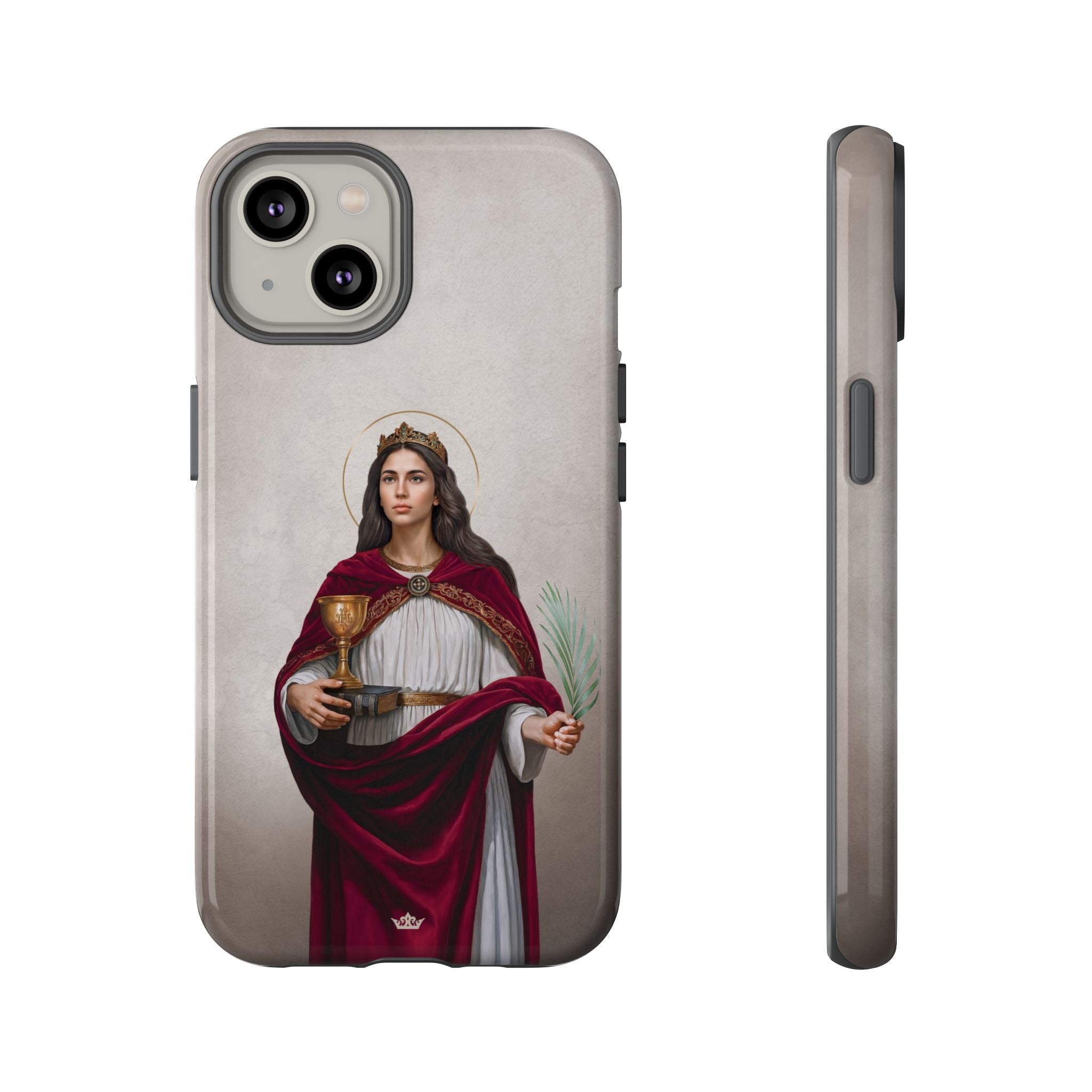 St. Barbara Hard Phone Case (Light)