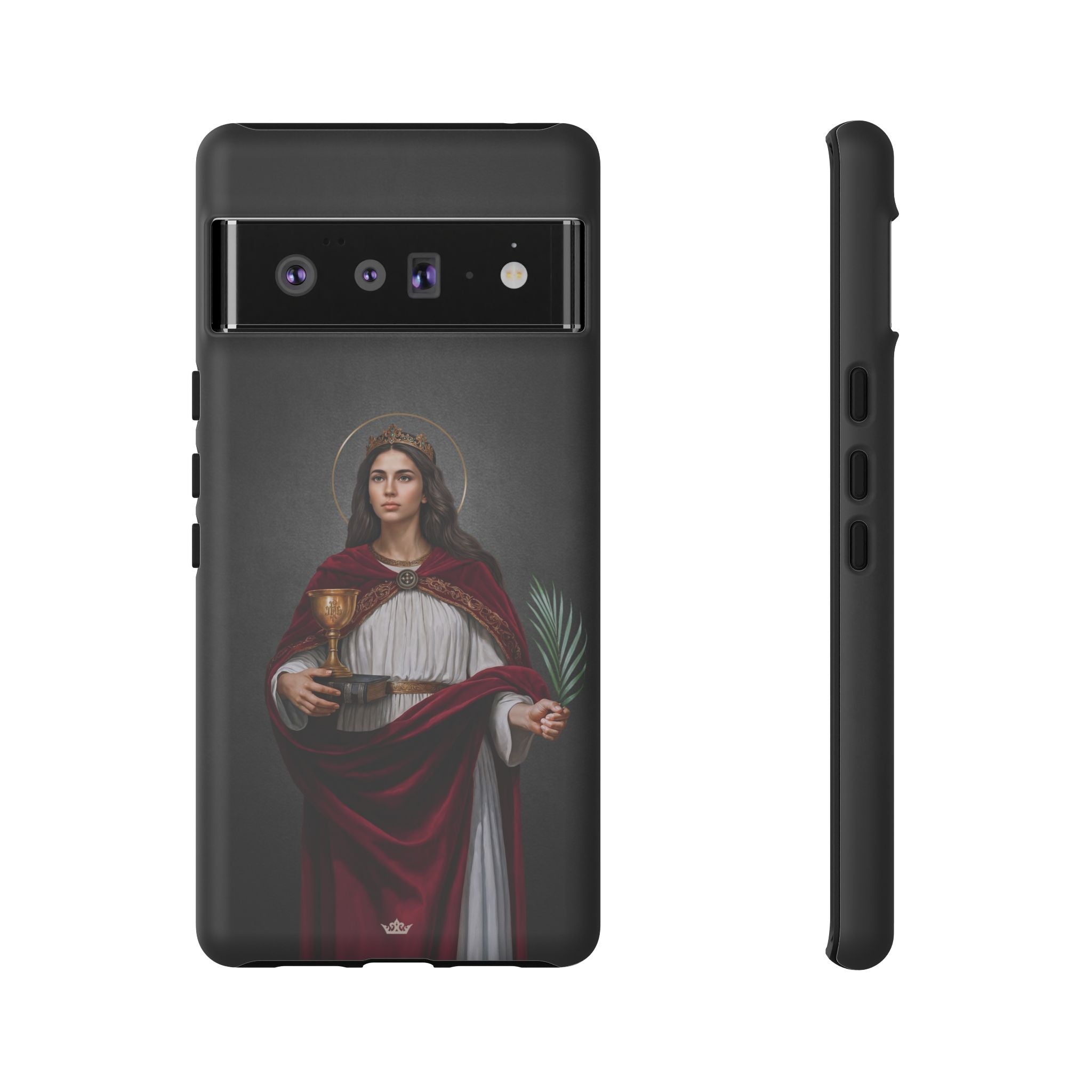 St. Barbara Hard Phone Case (Dark)