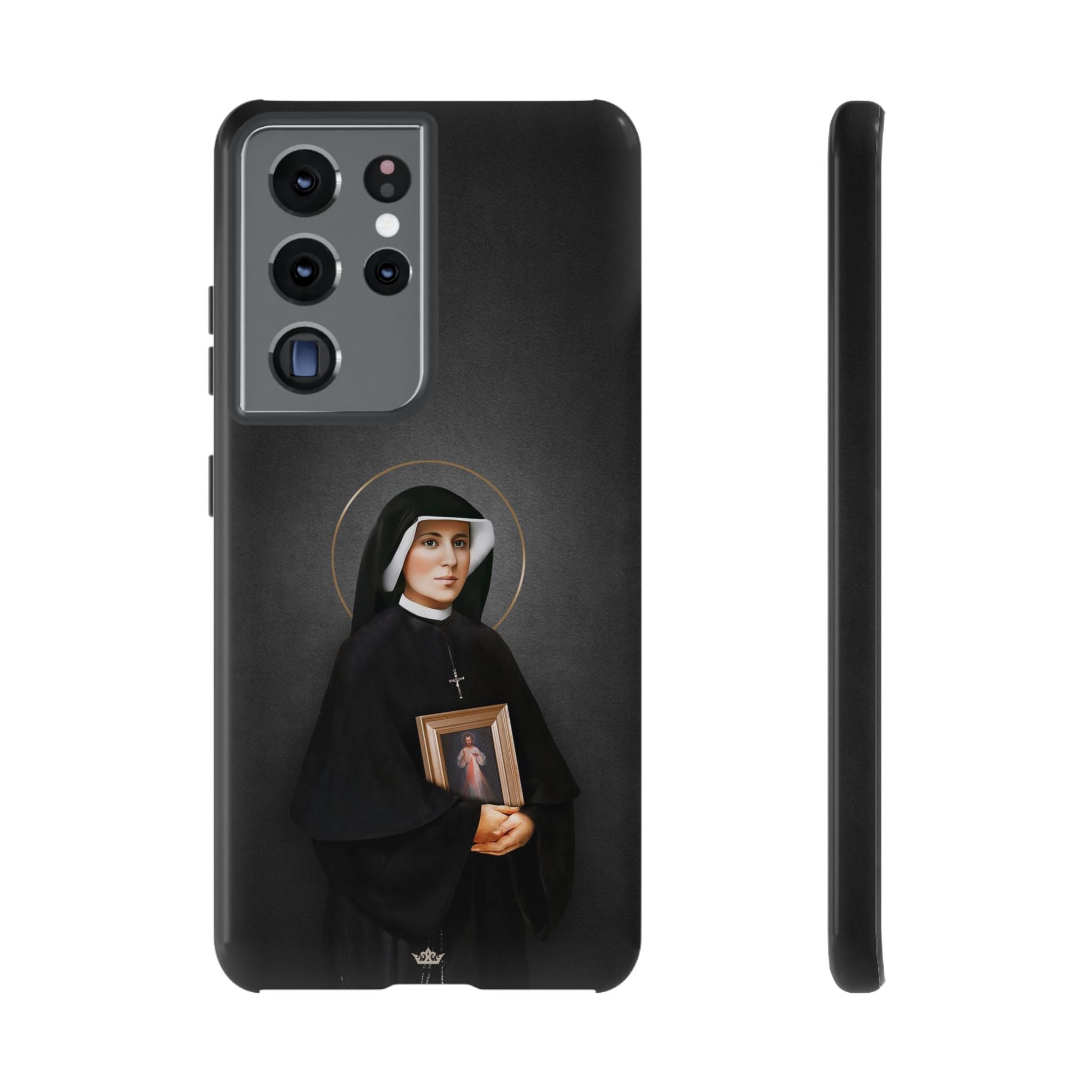 St. Faustina Hard Phone Case (Dark)