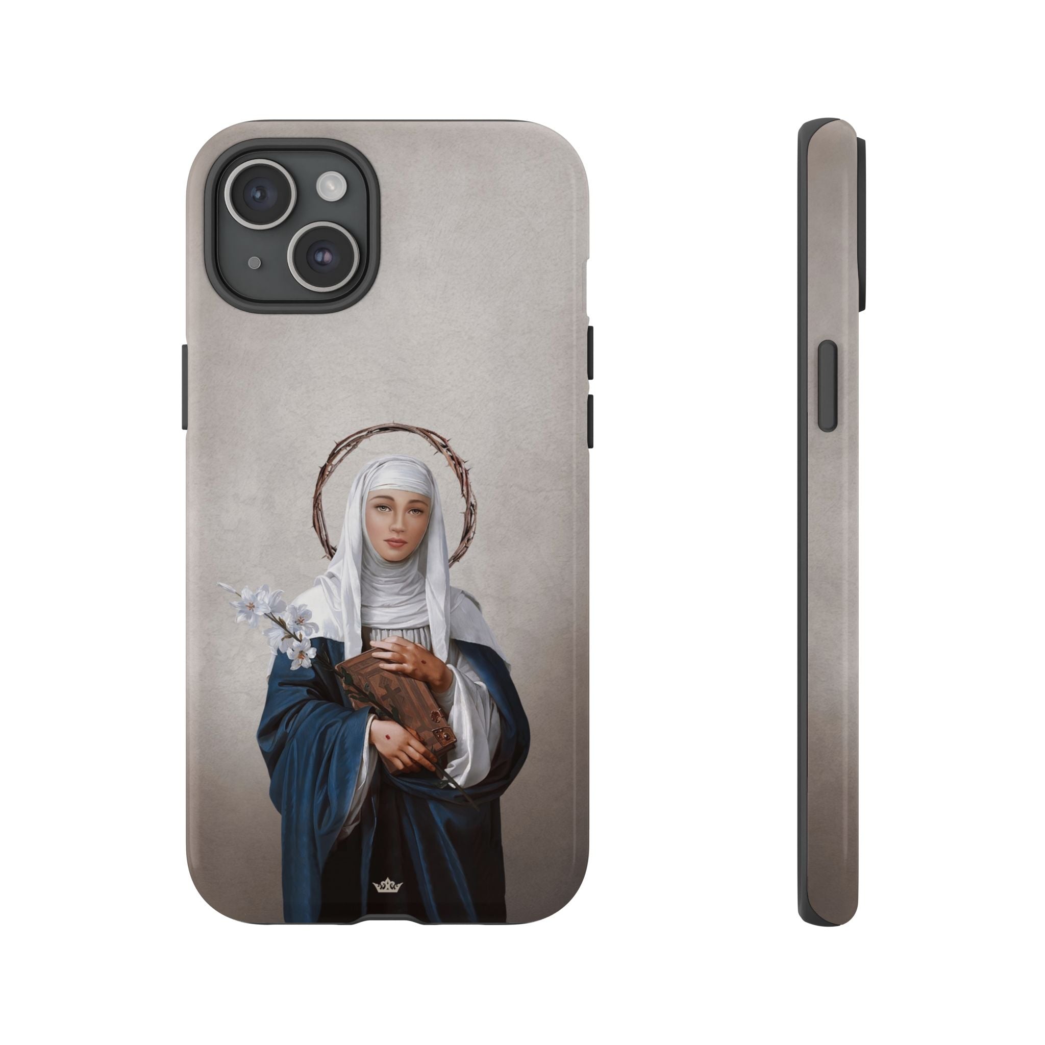 St. Catherine of Siena Hard Phone Case (Light)