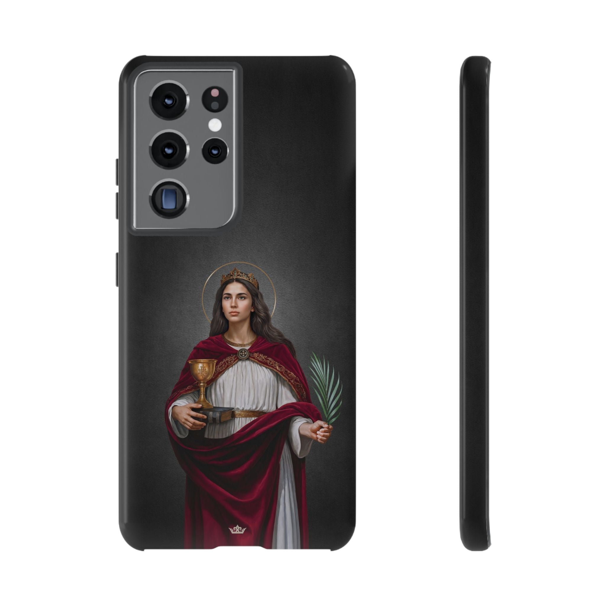 St. Barbara Hard Phone Case (Dark)